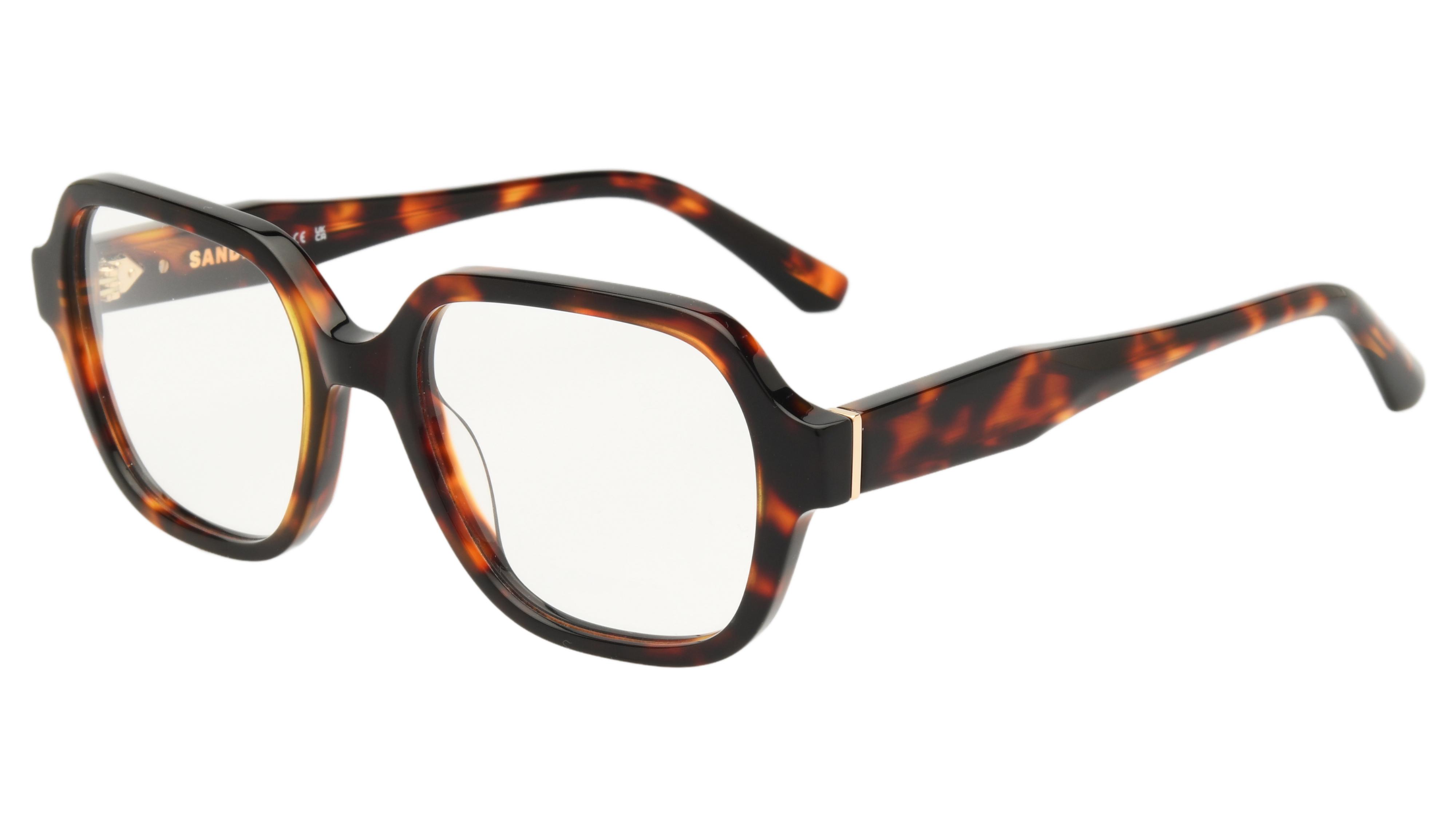 Lunettes de vue Sandro Femme Écaille Rectangle SD2062 Trois-Quart