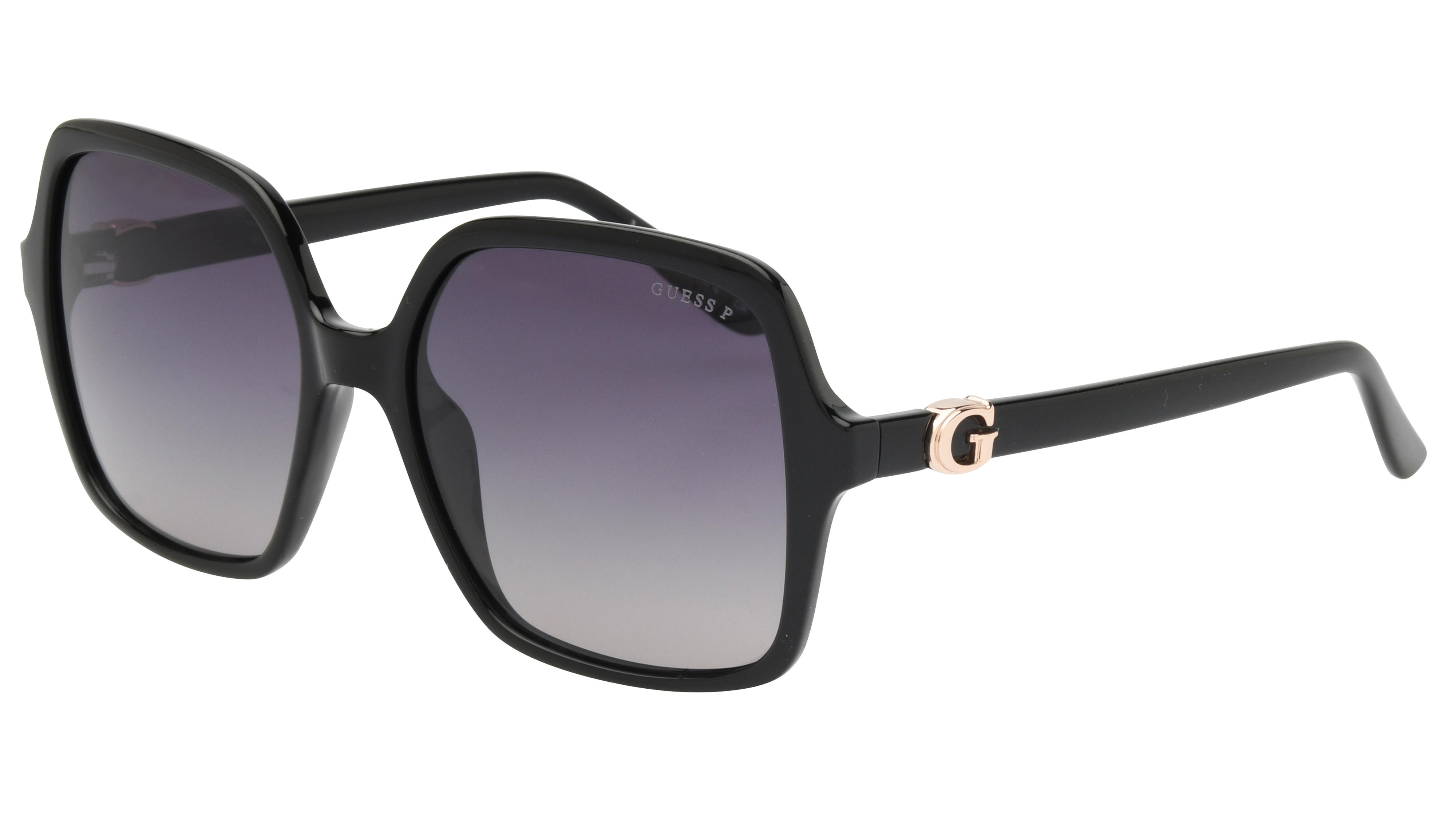 Lunettes de soleil Guess Femme Noir Carré Gu00190 Trois-Quart