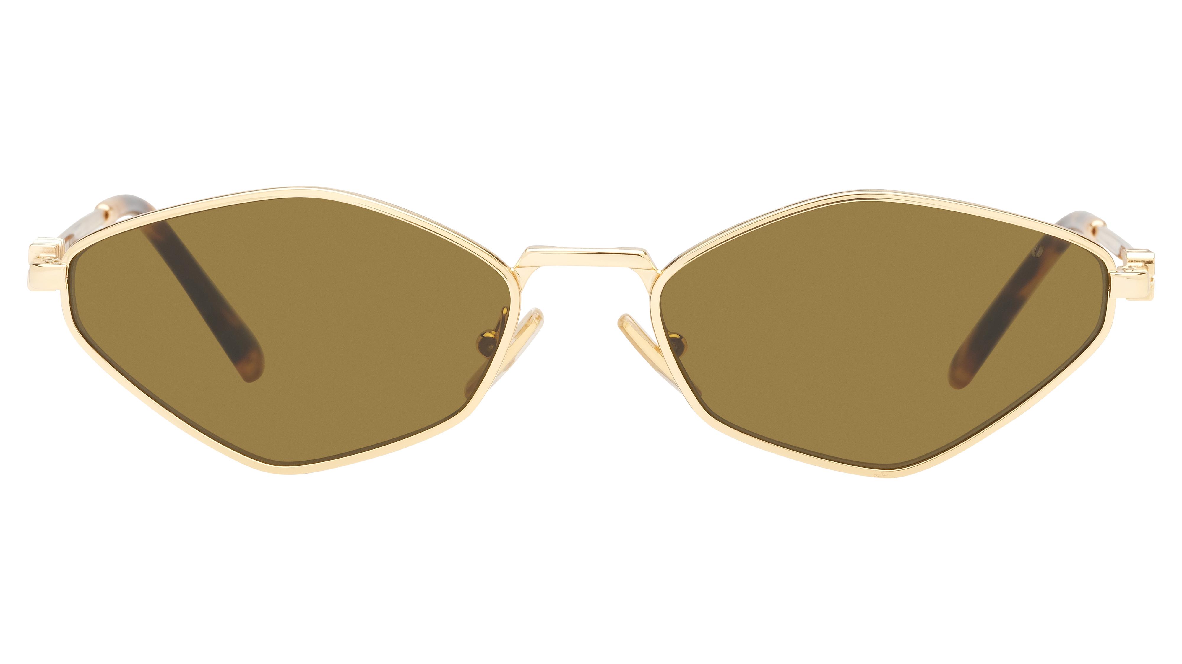 Lunettes de soleil Miu Miu Femme Or Angulaire MU Face