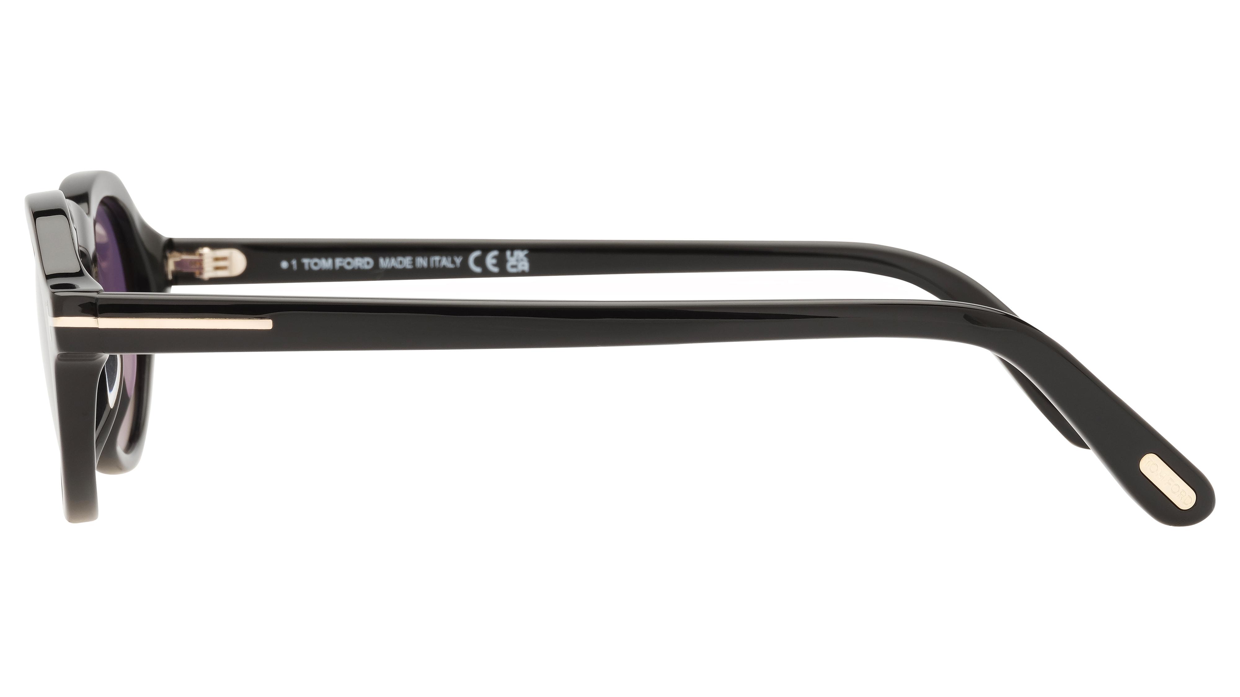 Lunettes de soleil Tom Ford Homme Noir Ovale Ft1332 Gauche