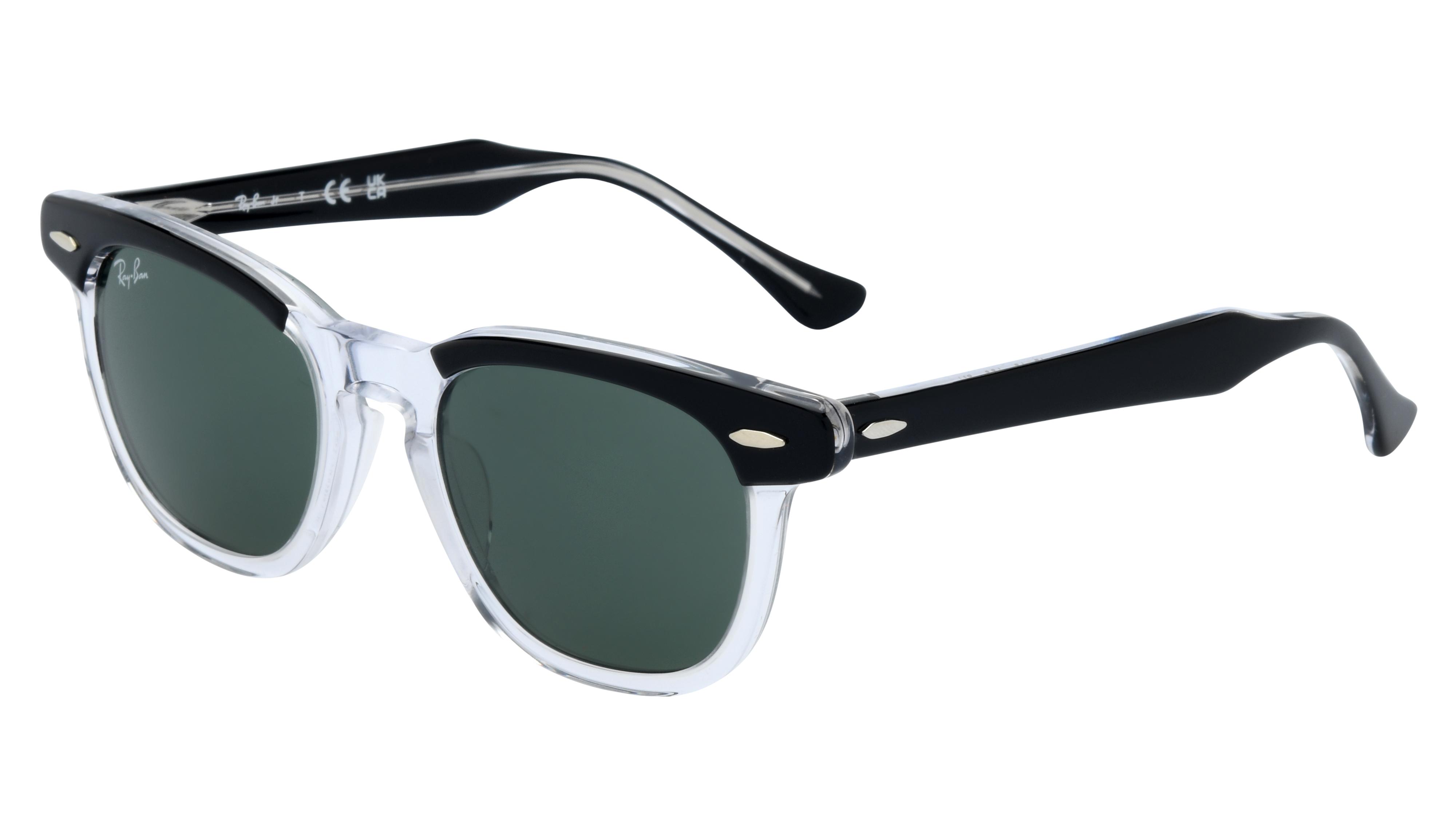 Lunettes de soleil Ray-Ban Mixte Noir Carré Rj9098S Trois-Quart