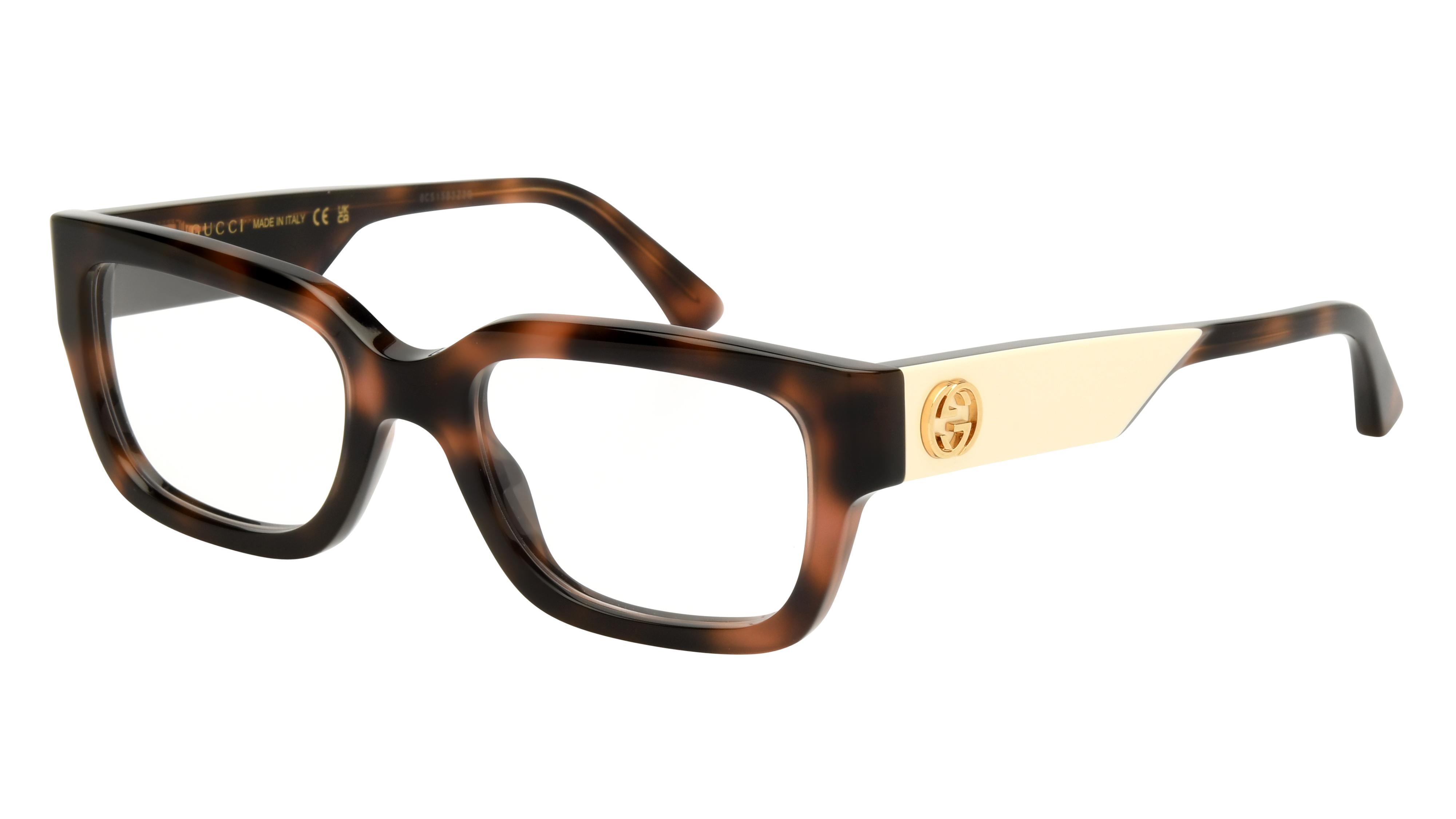 Lunettes de vue Gucci Femme Écaille Papillon Gg1666O Trois-Quart