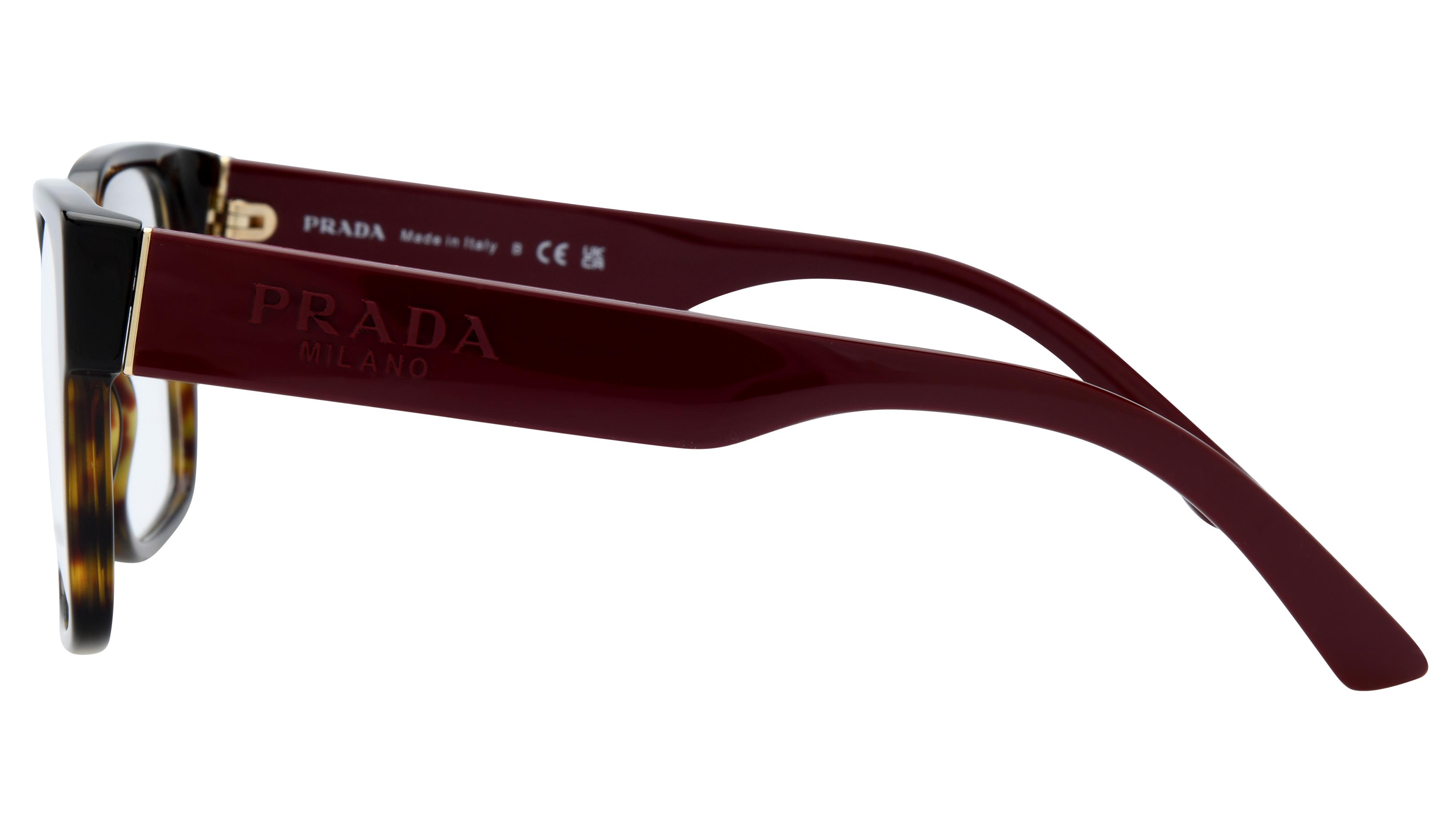Lunettes de vue Prada Femme Écaille Rectangle Pr10Wv Gauche