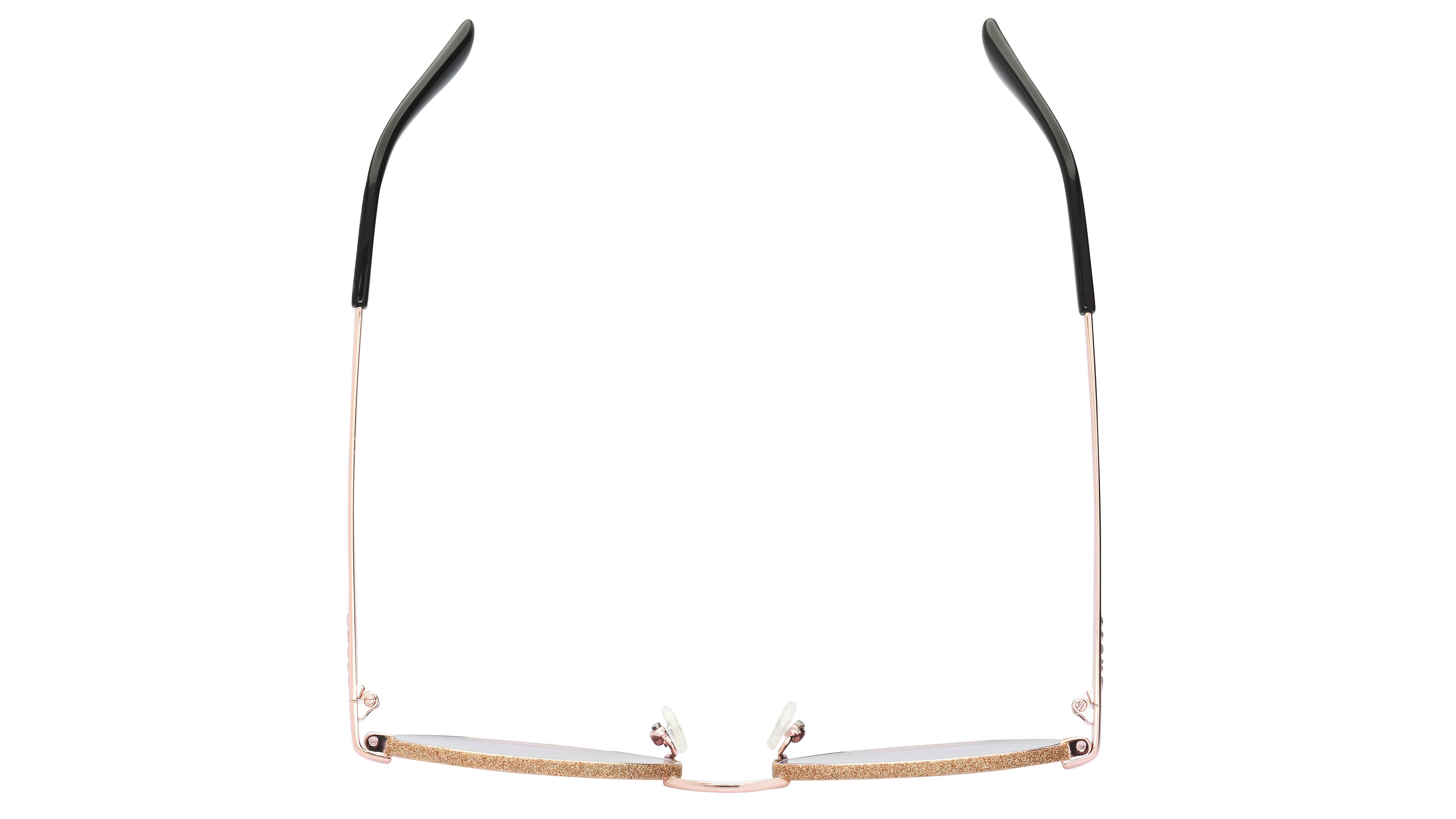 Lunettes de soleil Guess Femme Or Ronde Gu7556 Dessus
