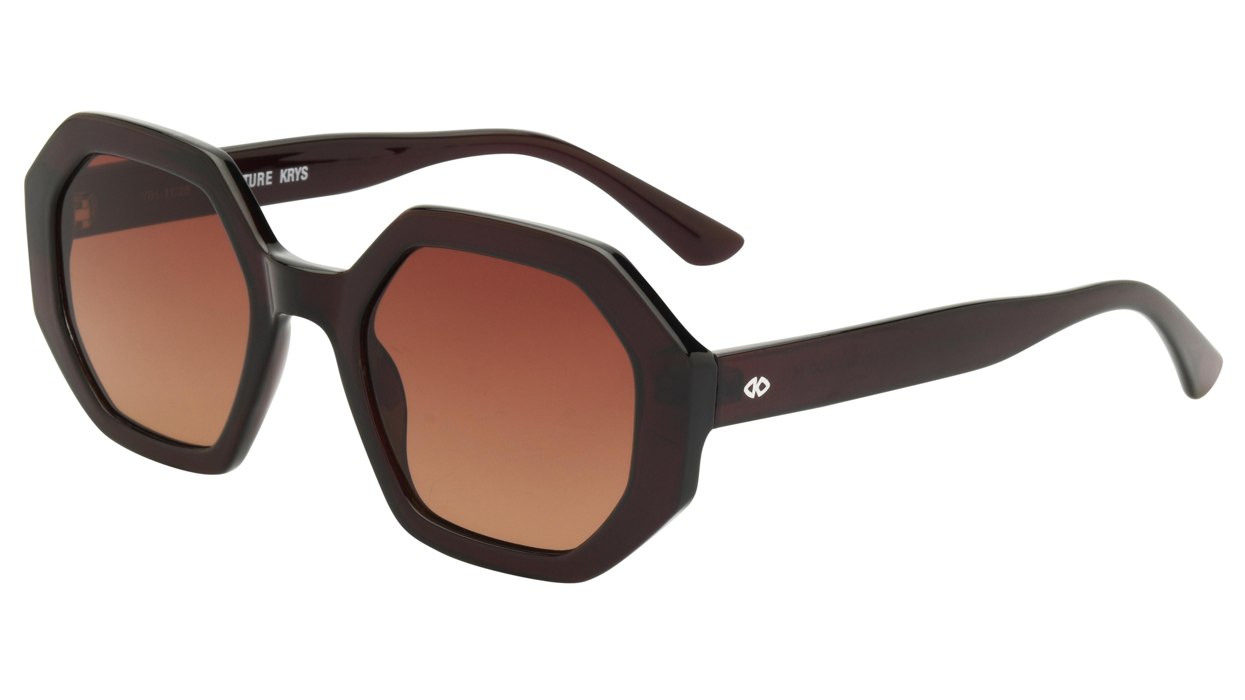 Lunettes de soleil Signature Krys Femme Marron Tonneau skj2604-b Trois-Quart