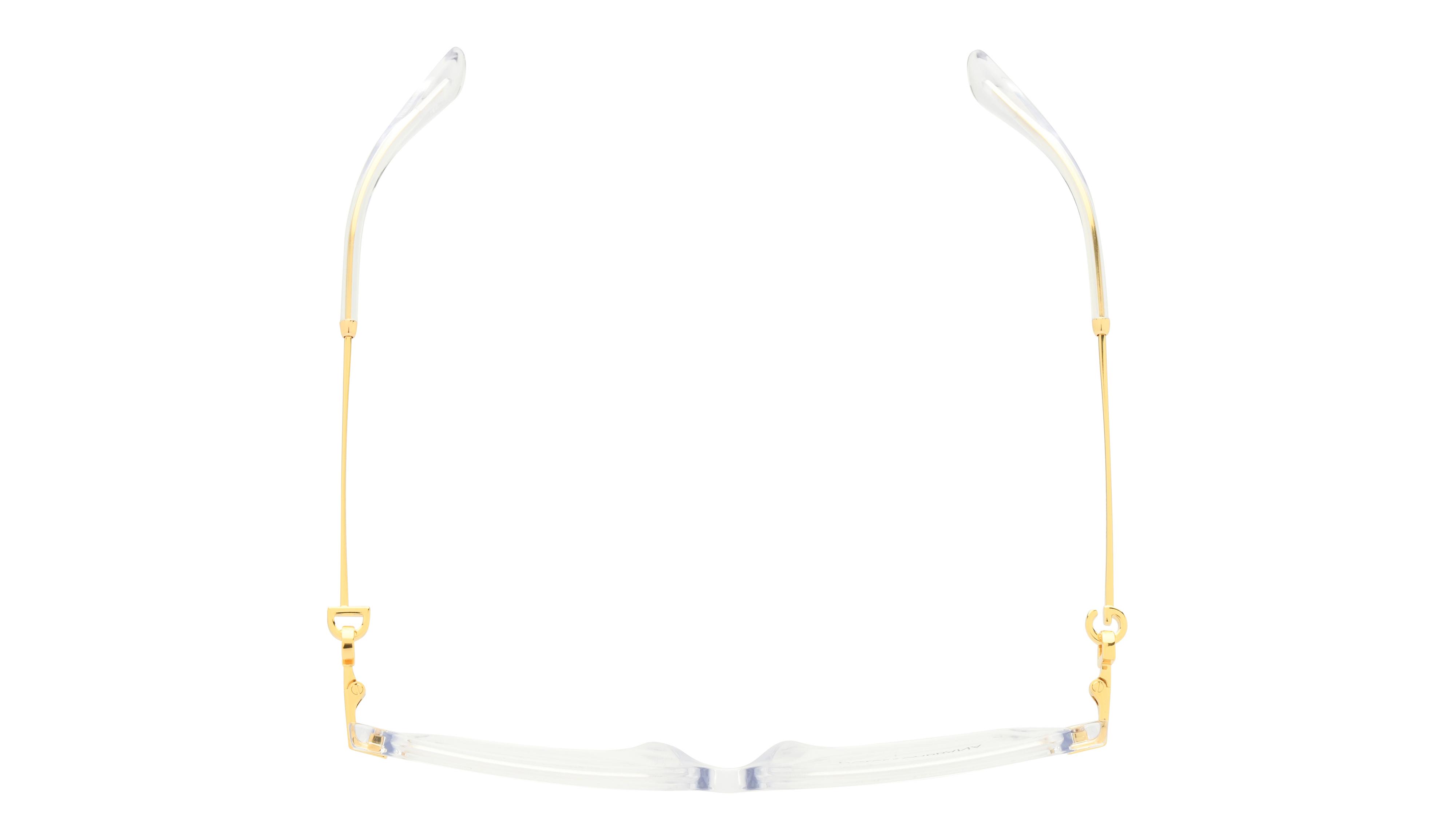 Lunettes de vue  Femme Marron Carré dg3397 Dessus