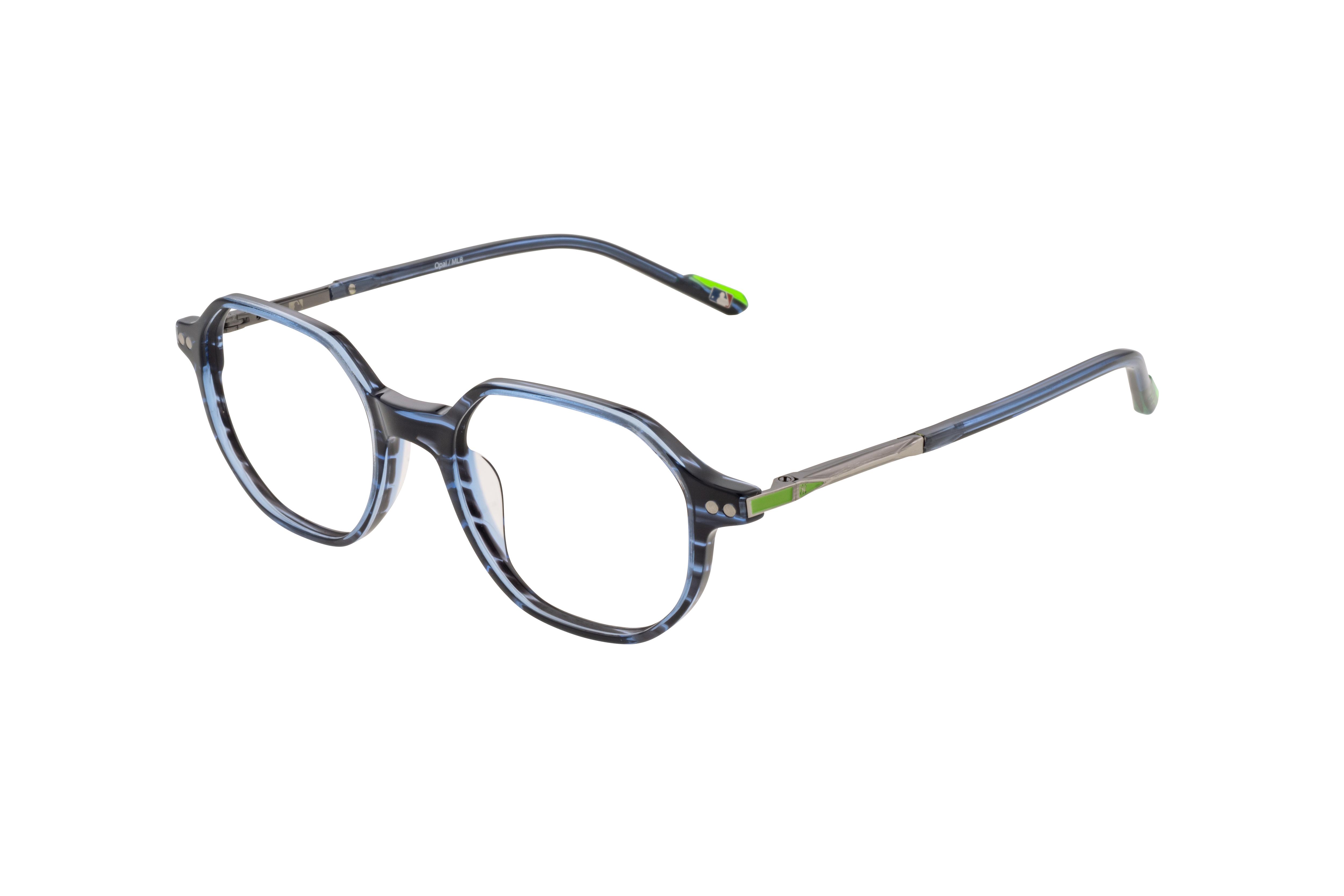 Lunettes de vue New York Yankees  Bleu Wayfarer NYAM056C07 Gauche