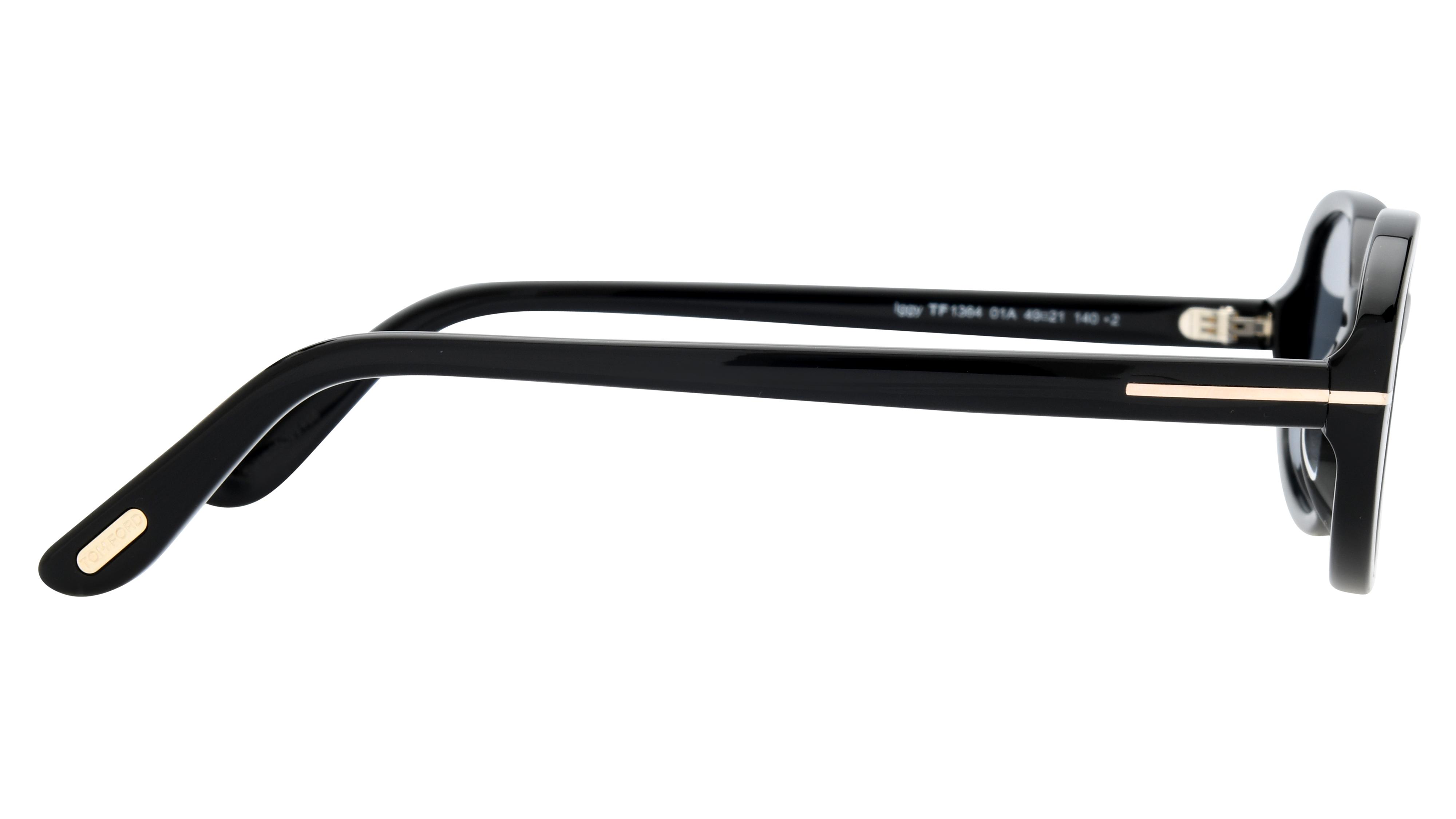 Lunettes de soleil Tom Ford Femme Noir Ovale FT1364 Droite