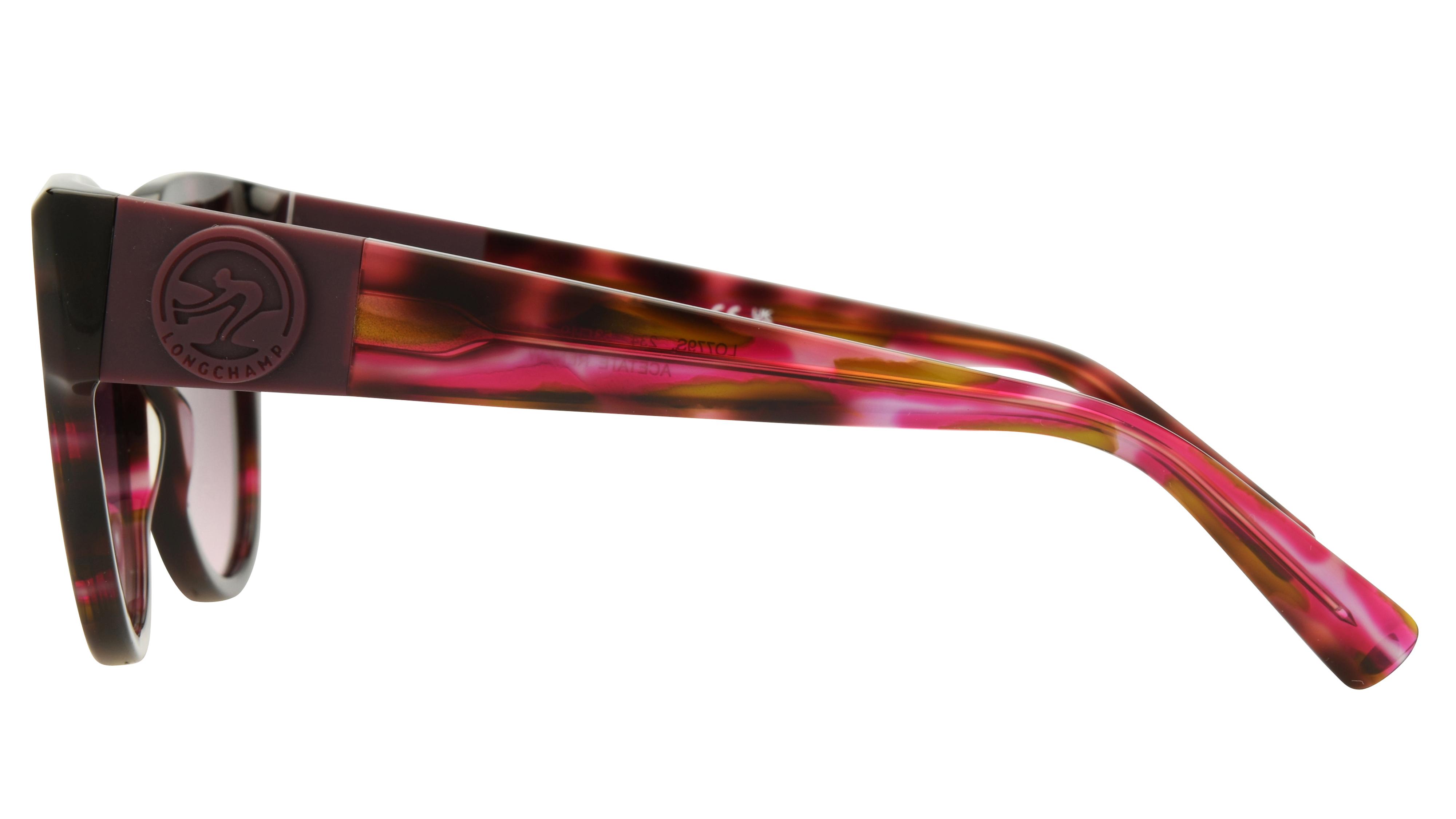 Lunettes de soleil Longchamp Femme Marron Ronde lo779s Gauche