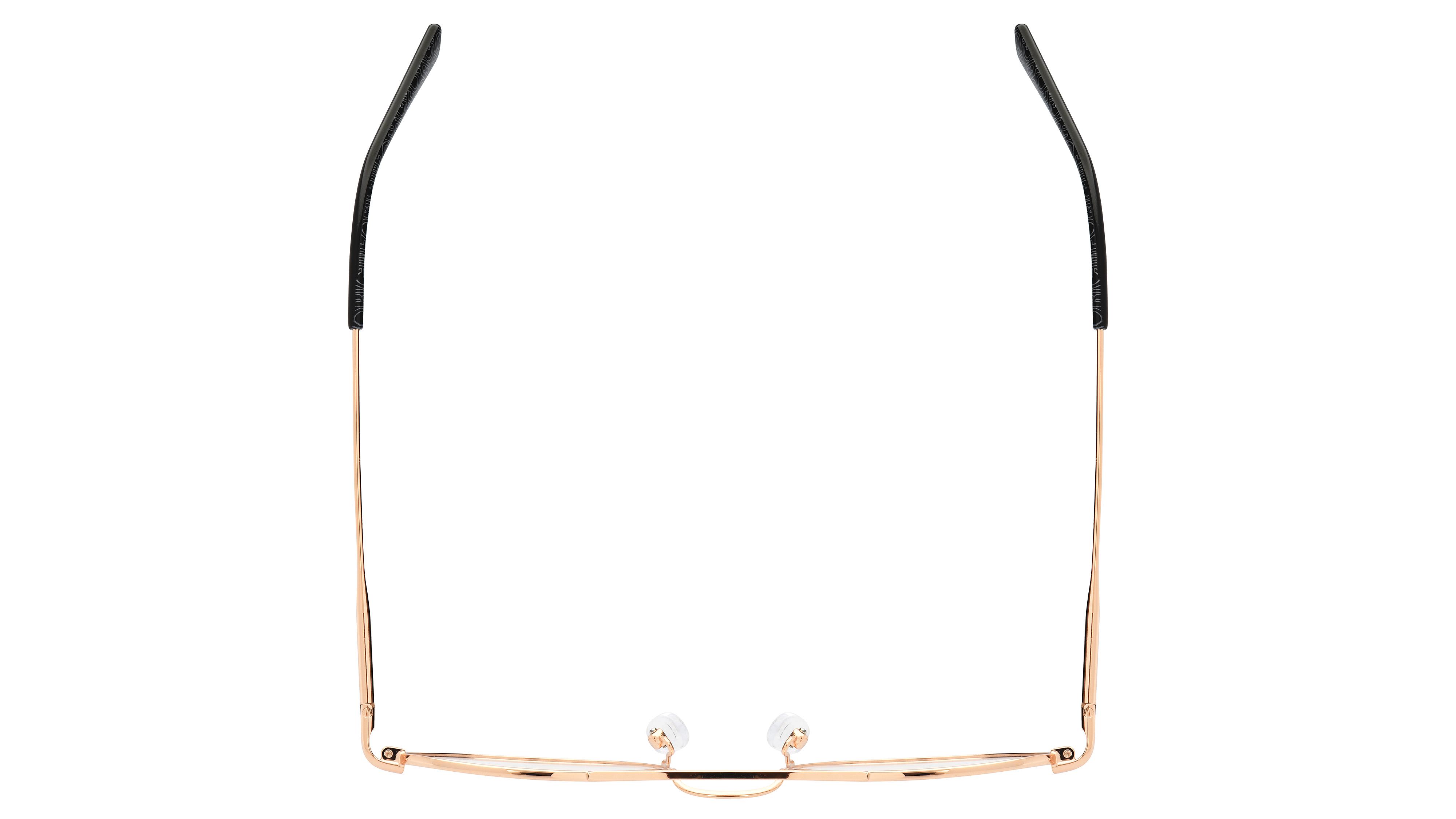 Lunettes de vue Signature Krys Femme Or Ronde Kor2101 Dessus