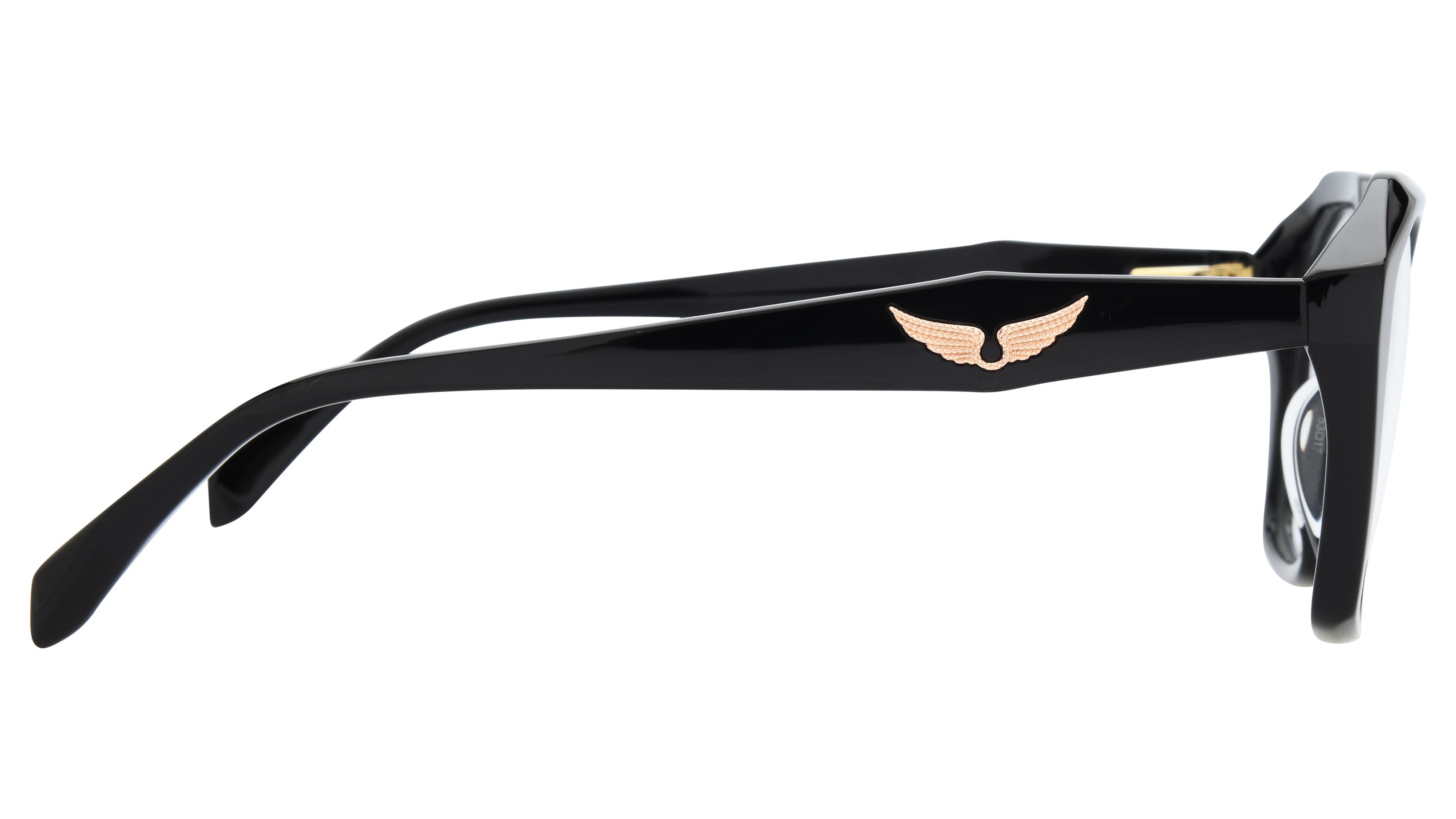 Lunettes de vue Zadig & Voltaire Femme Noir Papillon vzv500 Droite