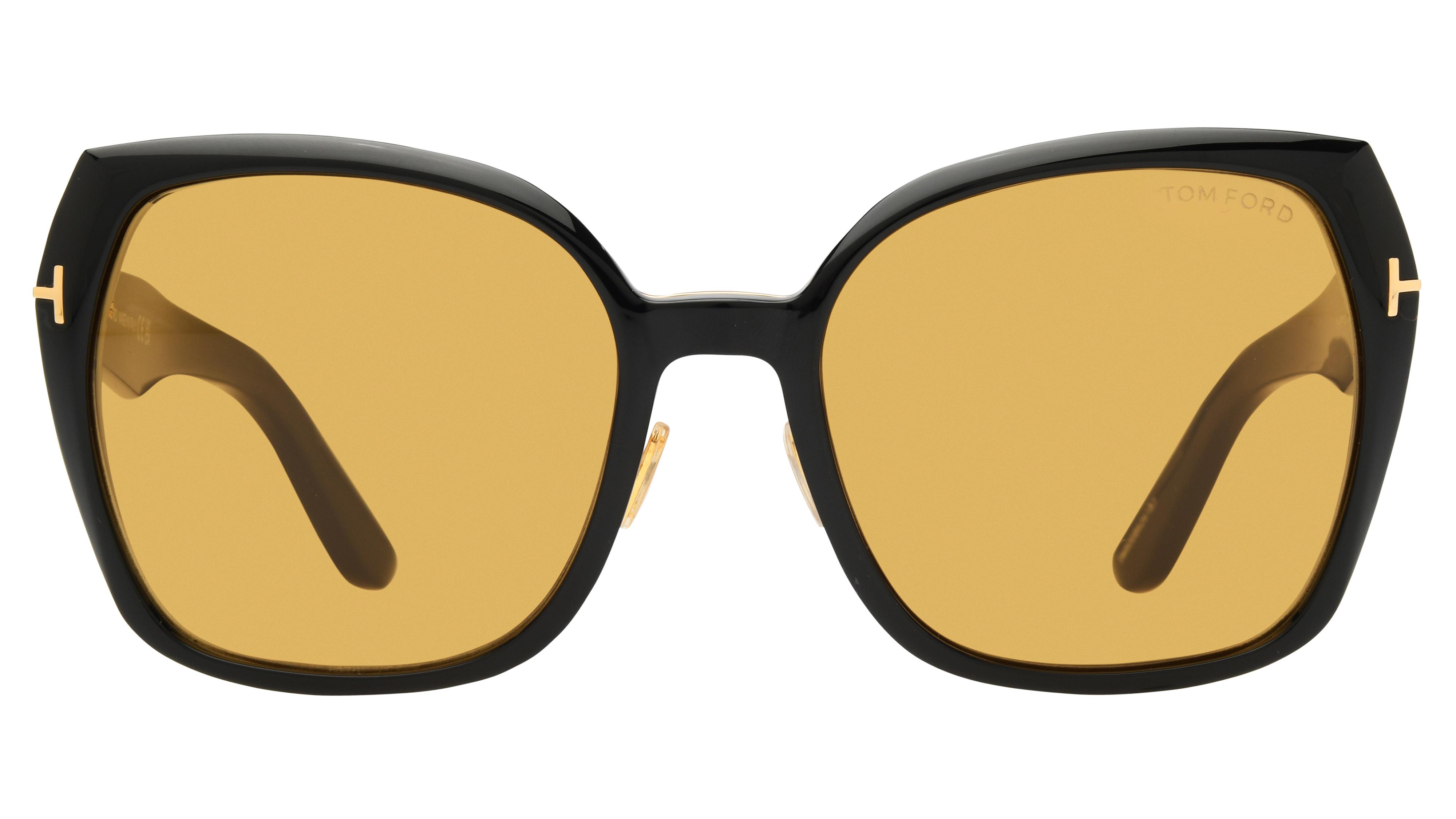 Lunettes de soleil Tom Ford Femme Noir Papillon Ft1223 Face