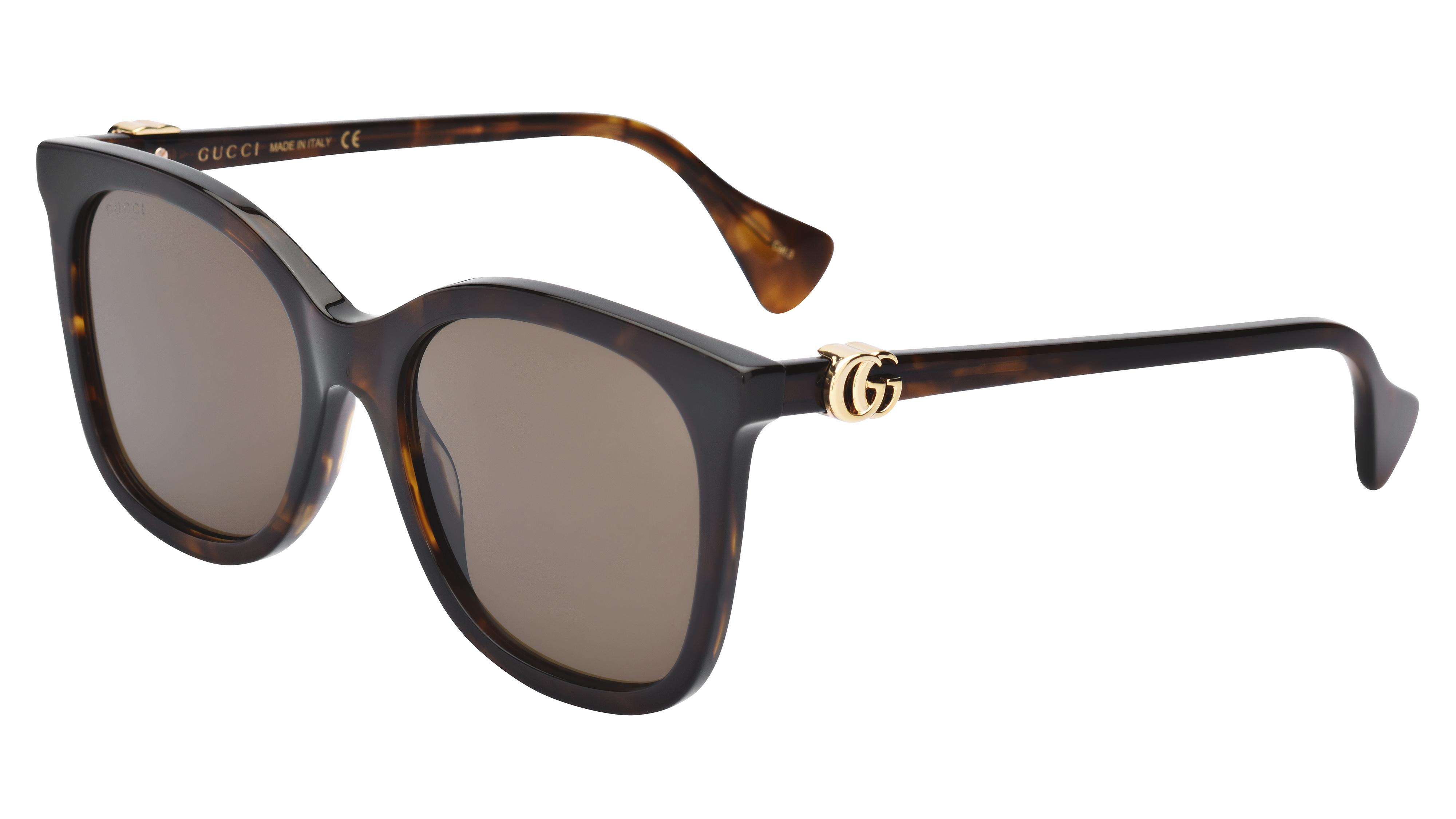 Lunettes de soleil Gucci GG1071S 002 Ecaille Fonce Papillon Krys