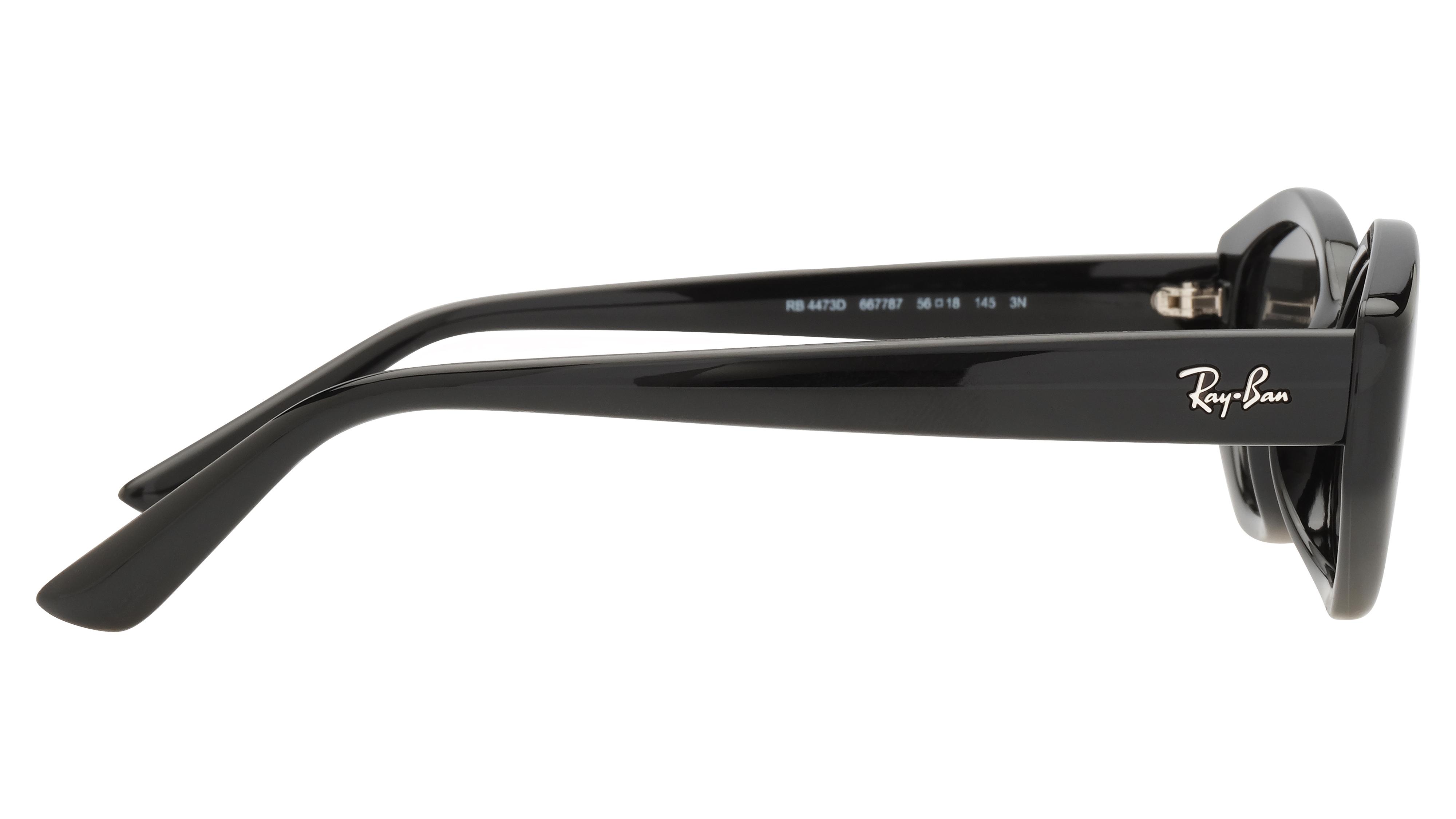 Lunettes de soleil Ray-Ban Mixte Noir Ovale Rb4473D Droite