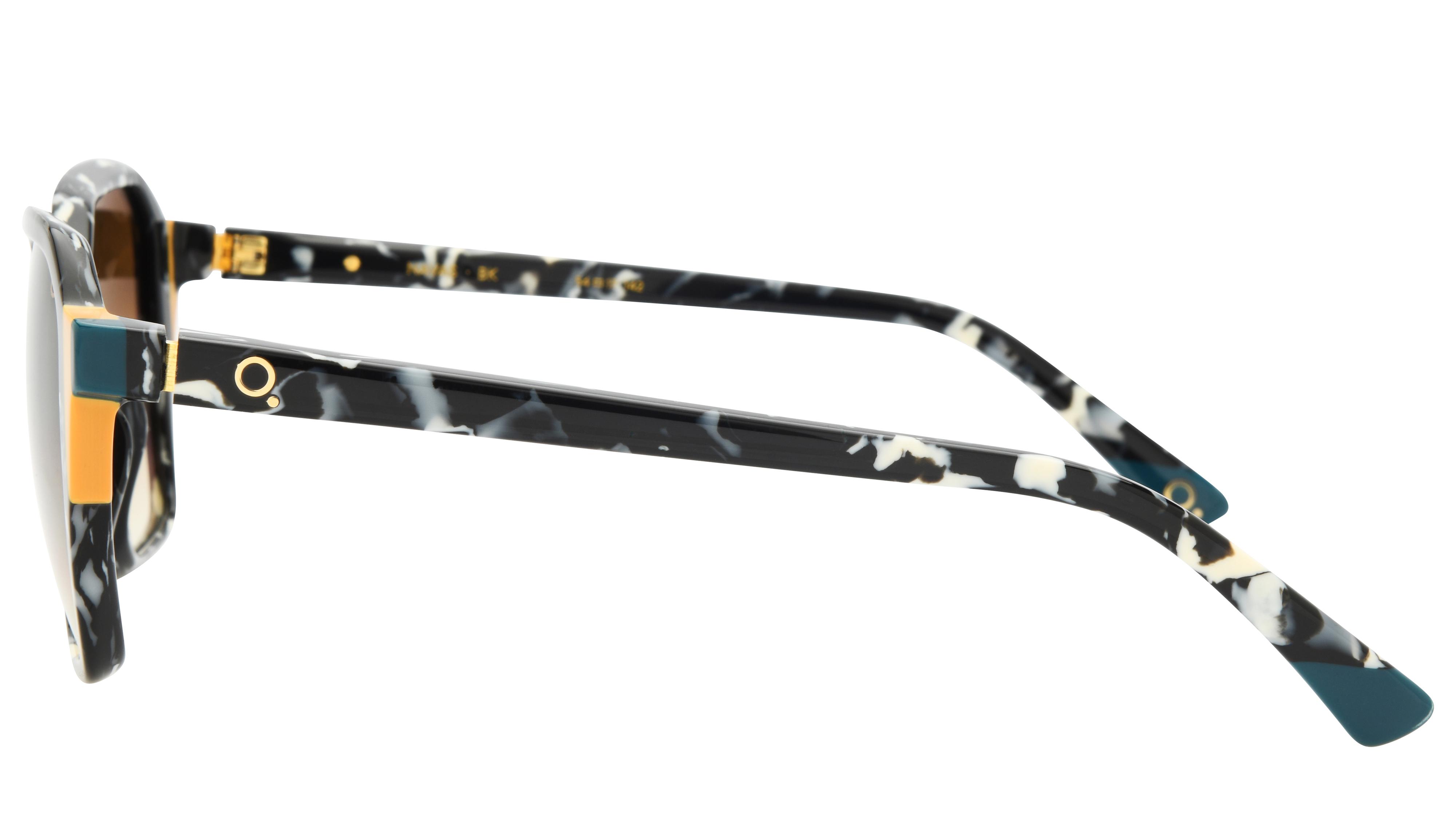 Lunettes de soleil Etnia Barcelona Femme Blanc Angulaire NAVAS Gauche