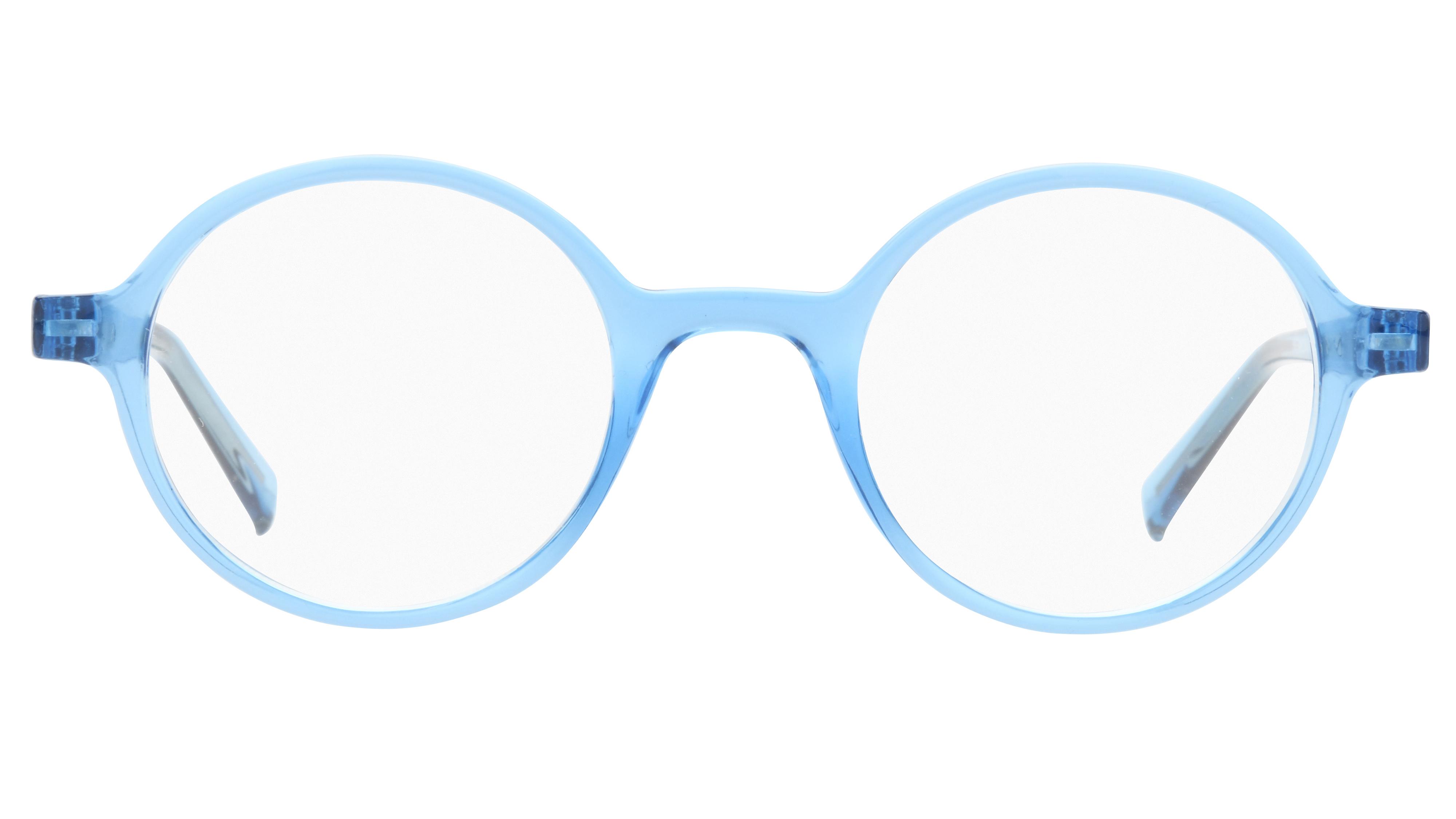 Lunettes anti-lumière bleue Signature Krys Mixte Bleu Ronde Skpap-E2303 Face