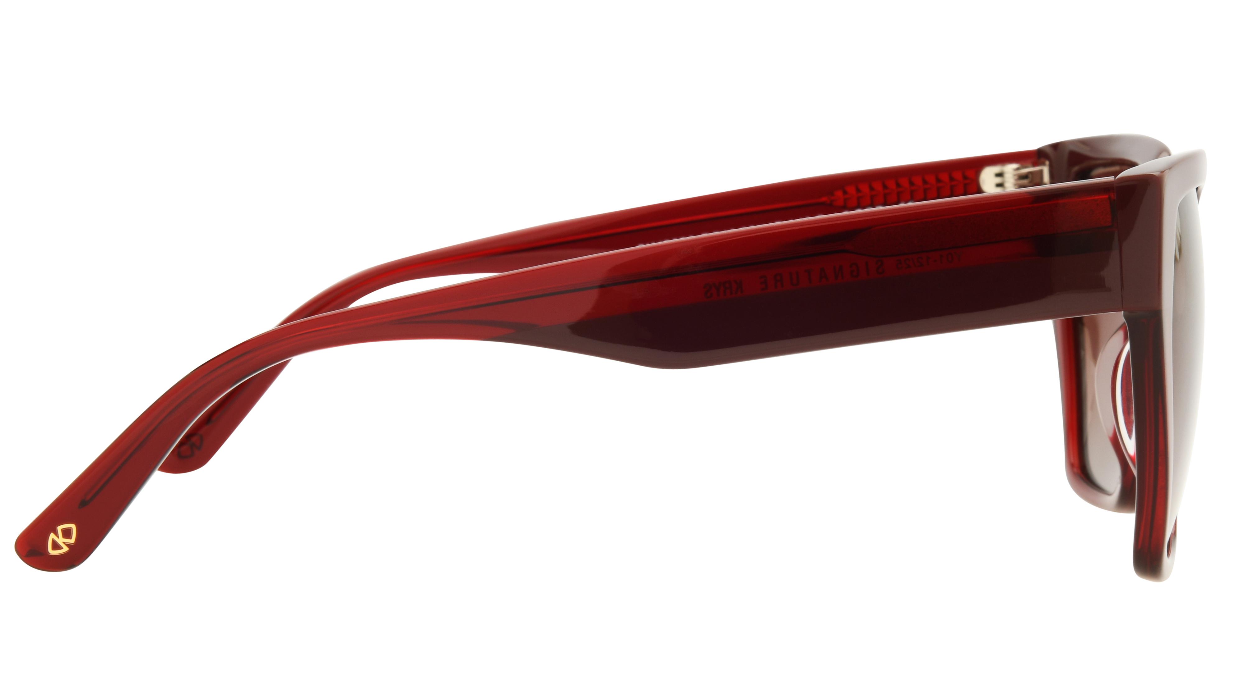 Lunettes de soleil Signature Krys Femme Rouge Papillon skj2609-f Droite