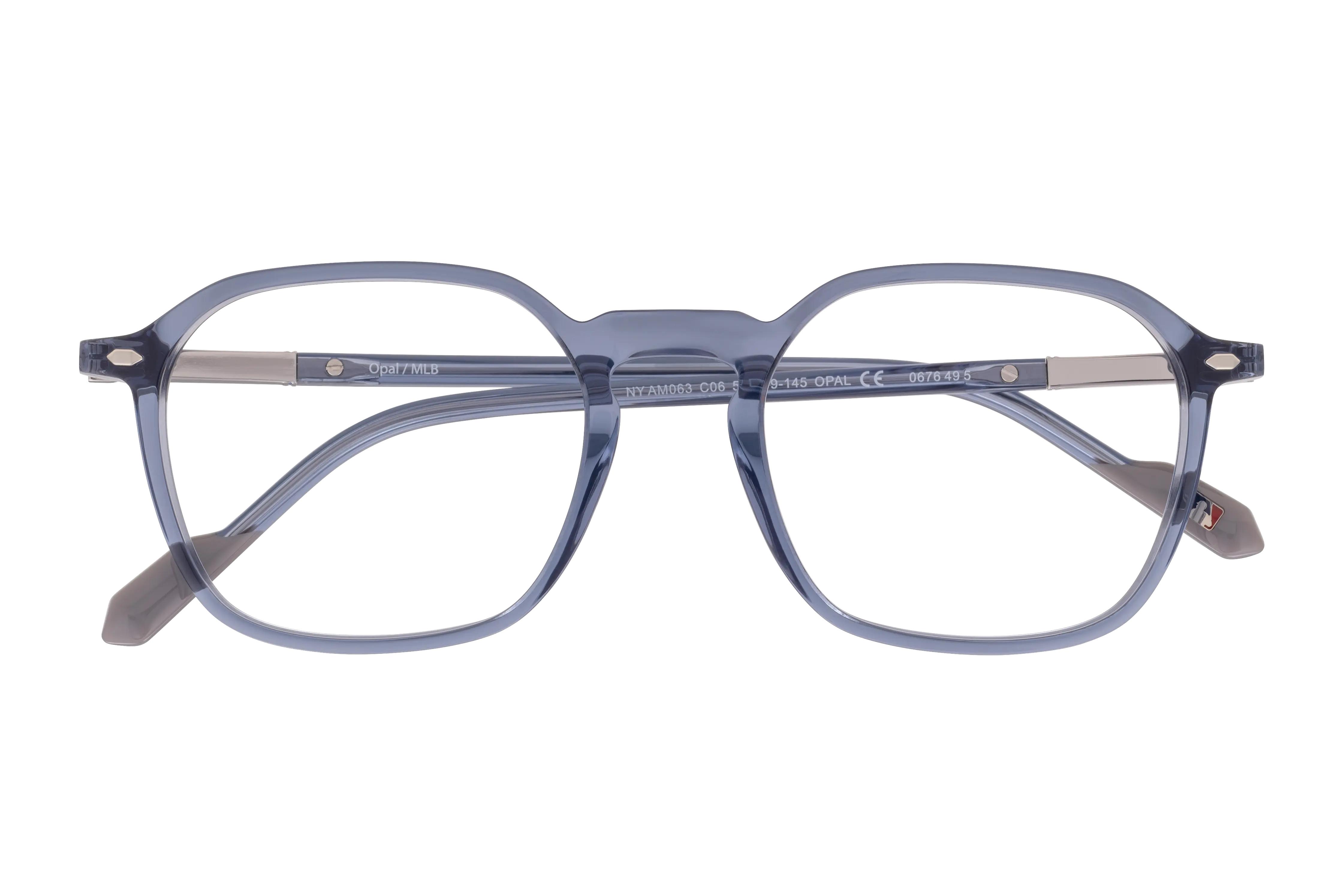 Lunettes de vue New York Yankees  Bleu Carré NYAM063C06 Face