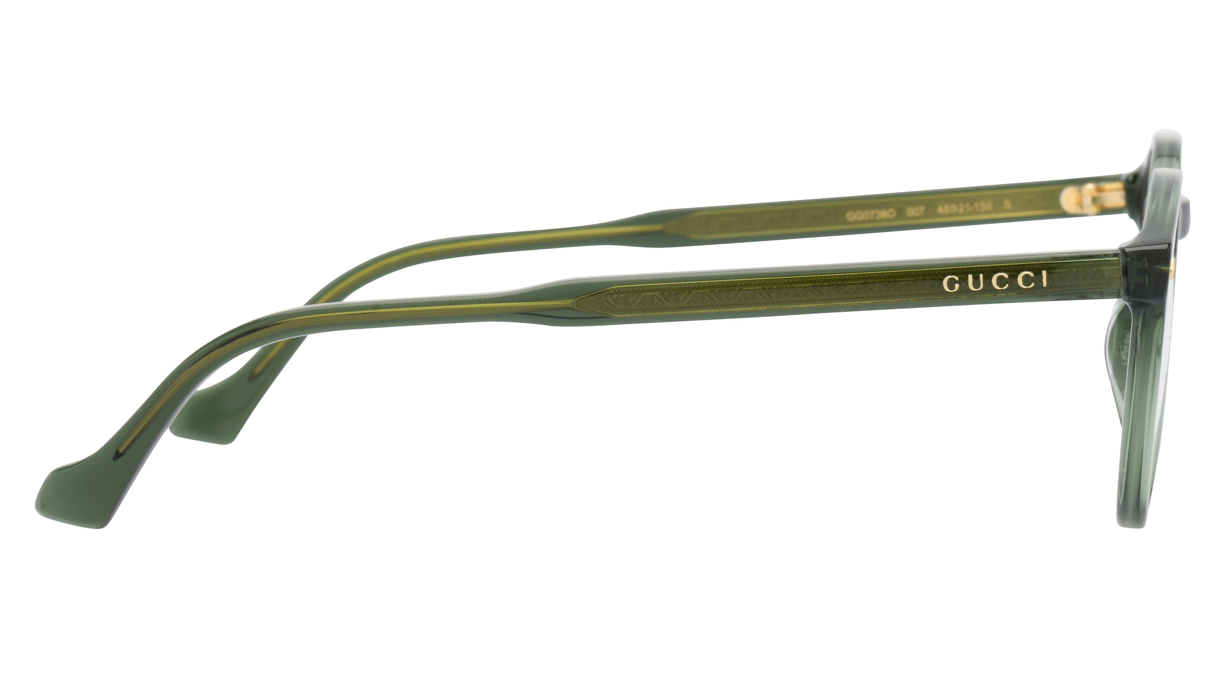 Lunettes de vue Gucci GG0738O 007 Vert Cristal Pantos Krys