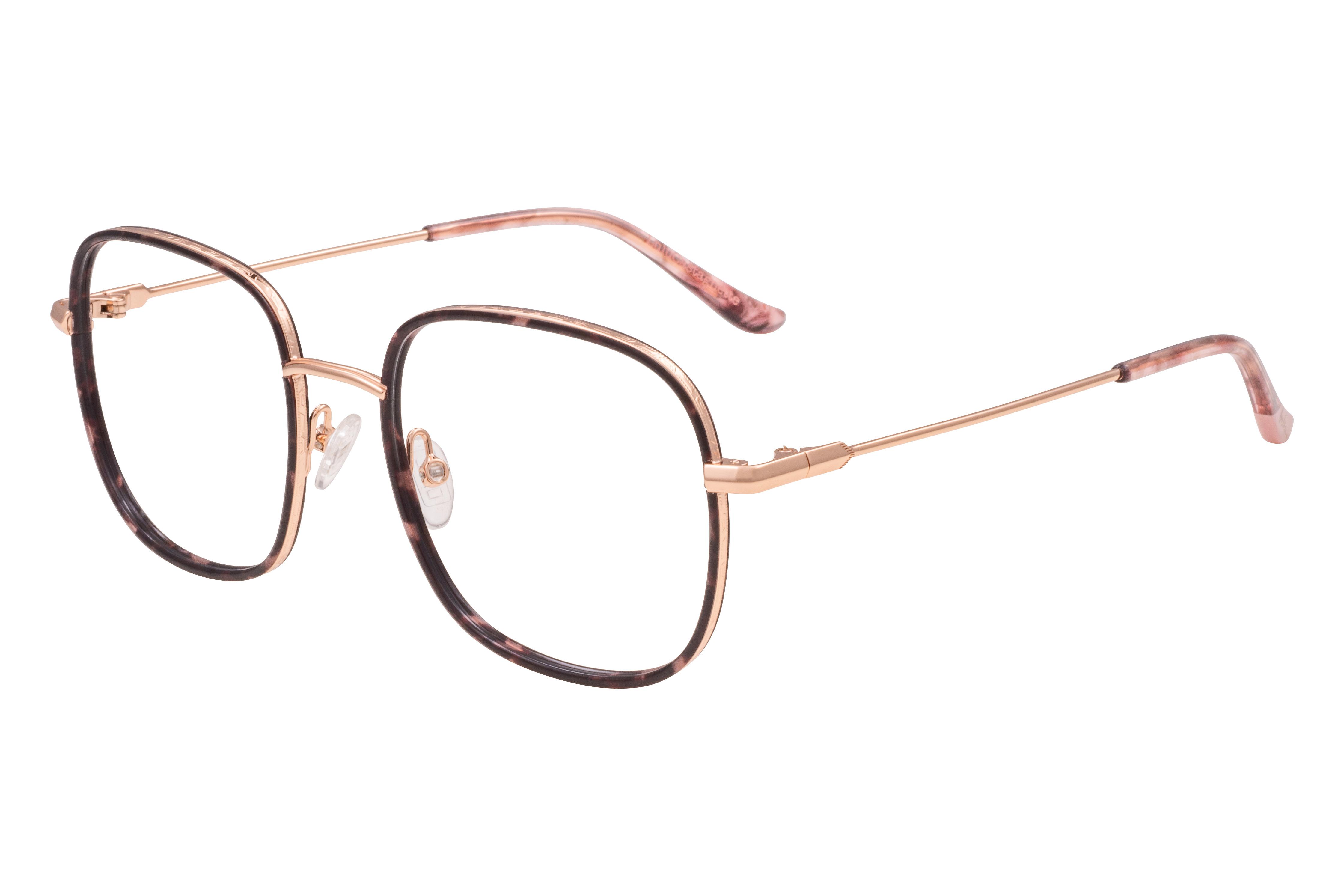 Lunettes de vue Lulu Castagnette  Rose Carré LFMM176C72 Gauche