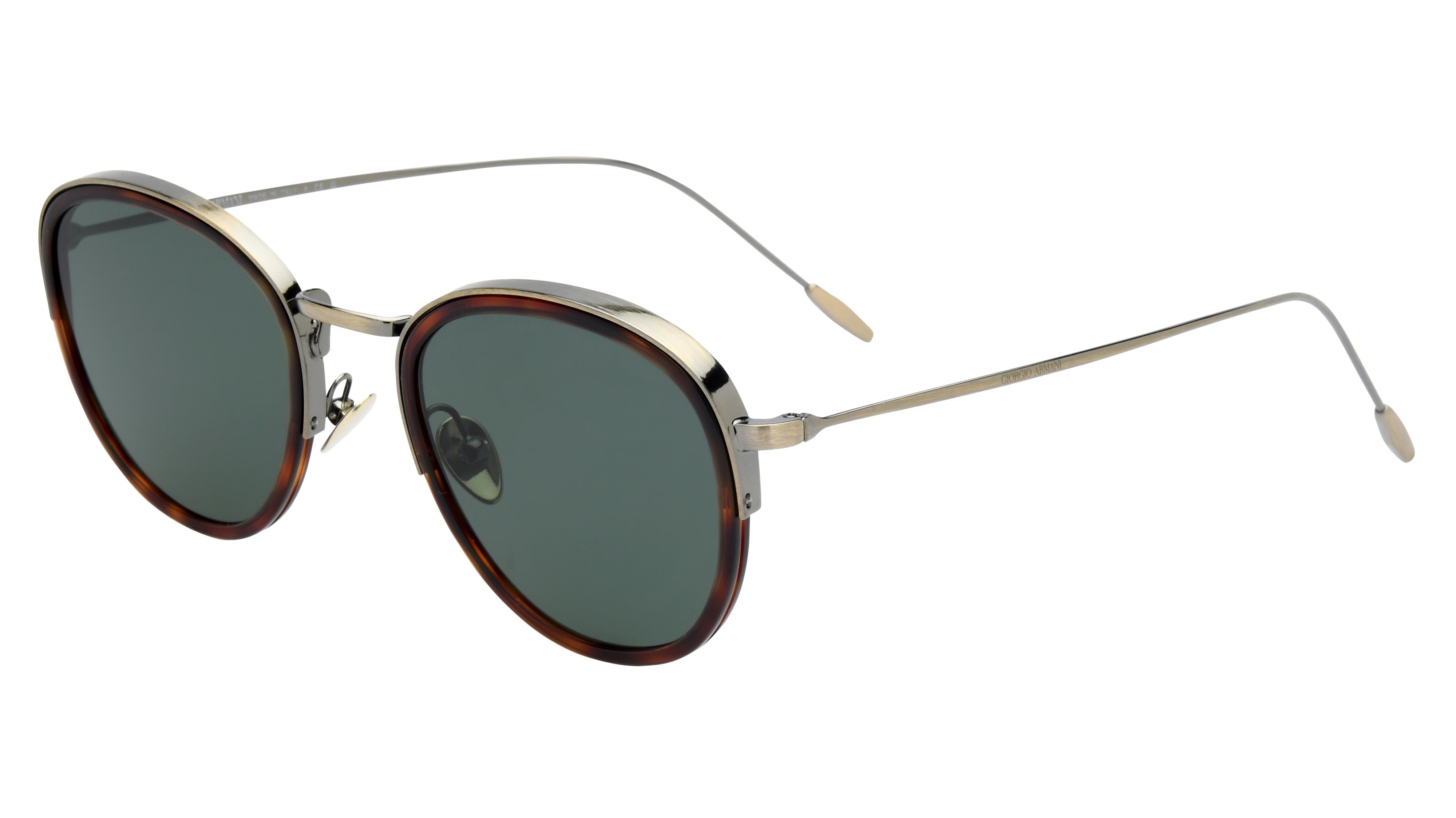 Lunettes de soleil Giorgio Armani Homme Gris Ronde Ar6068 Trois-Quart