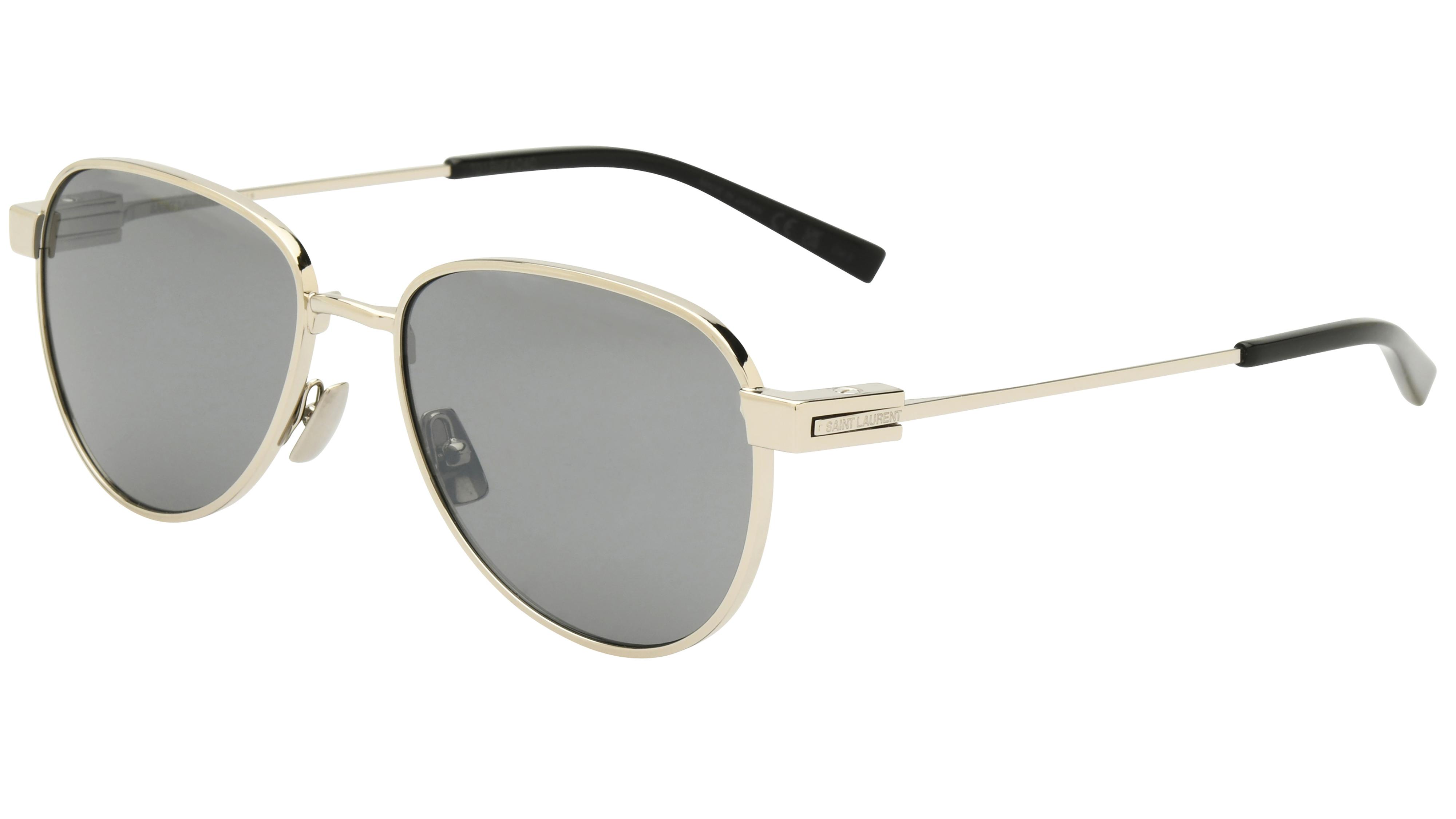 Lunettes de soleil Saint Laurent Homme Argent Ovale Sl772 Trois-Quart