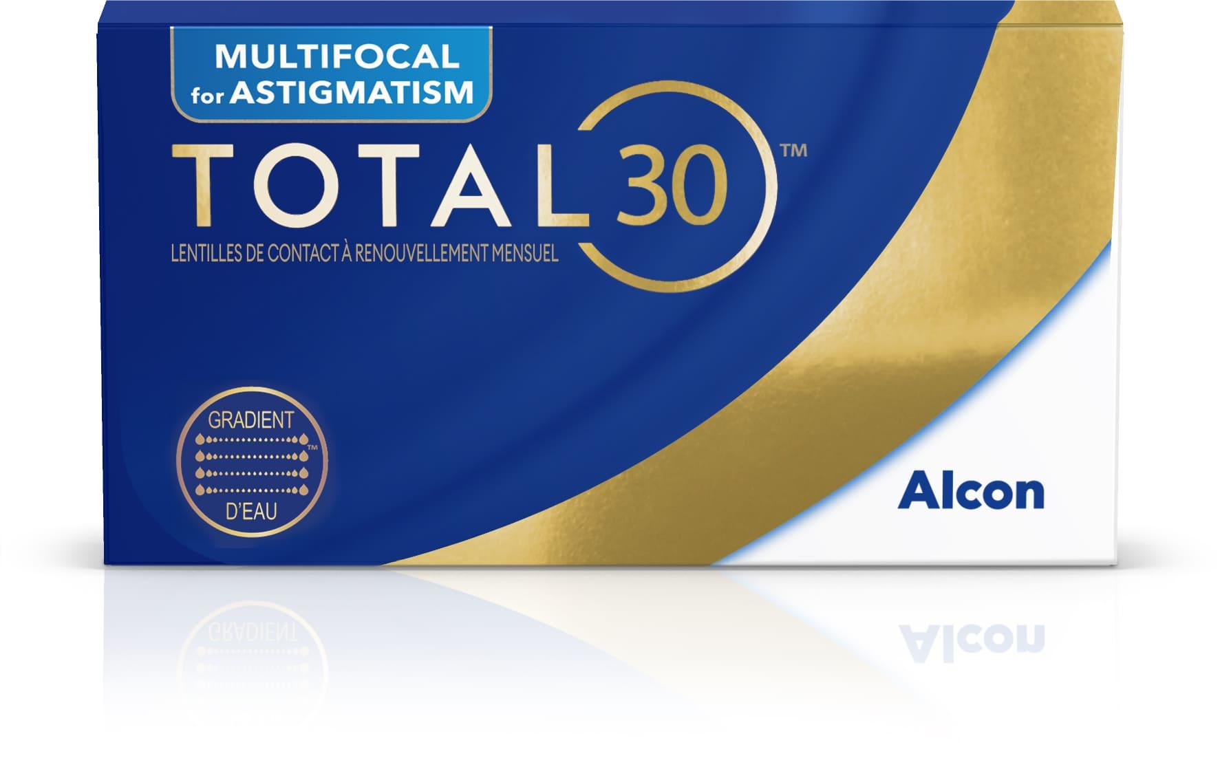 Lentilles de contact Total 30 Multifocal Medium for Astigmatism Boîte de 6
