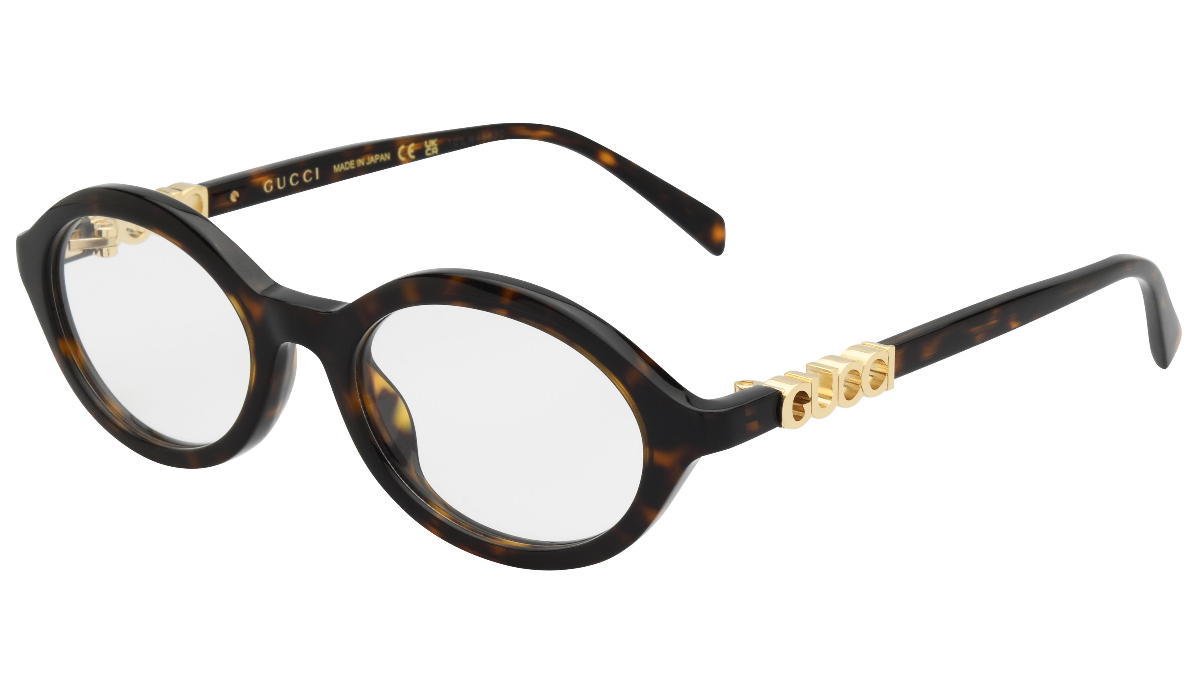 Lunettes de vue Gucci Femme Écaille Ovale gg2153o Trois-Quart