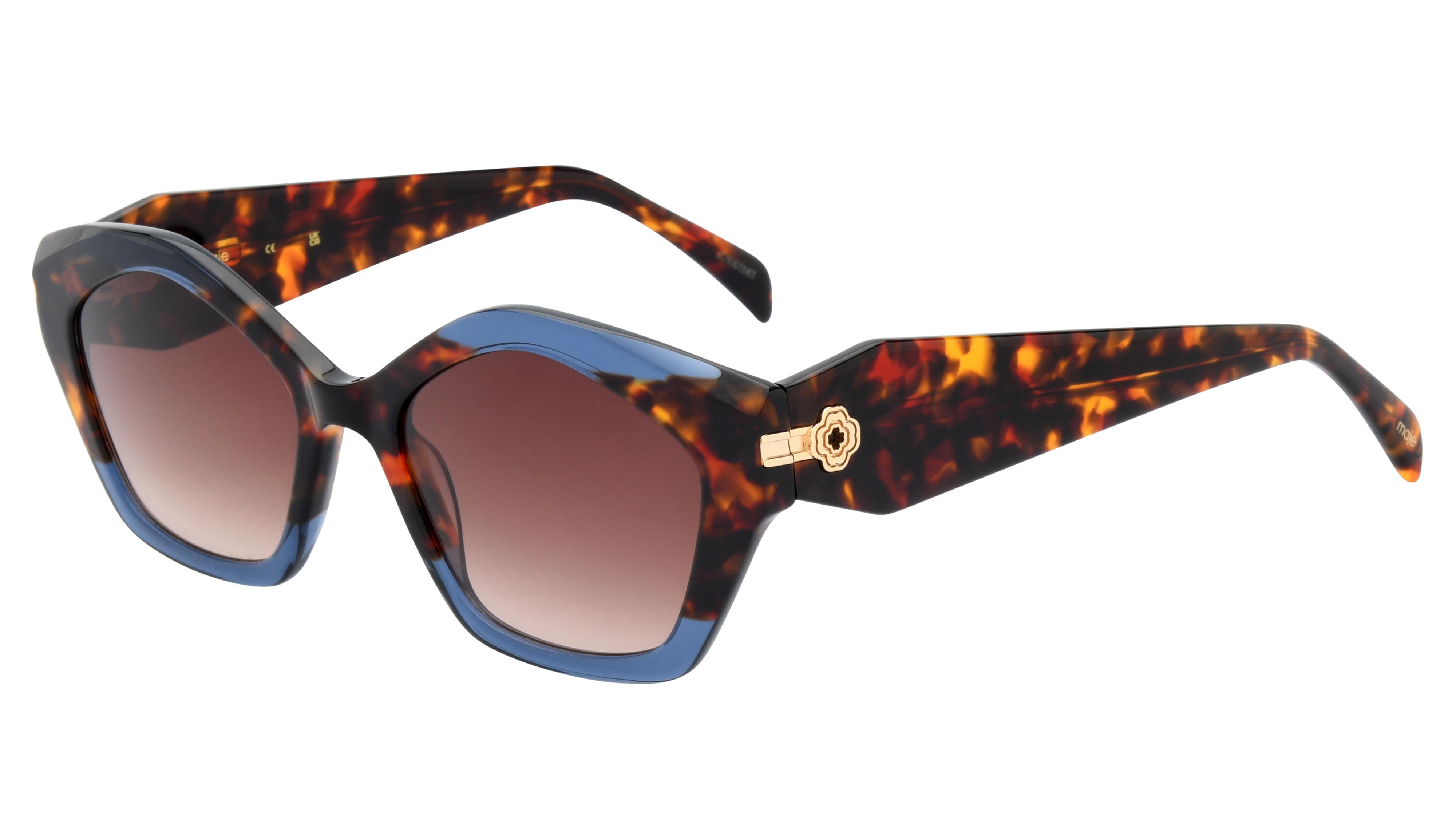 Lunettes de soleil Maje Femme Écaille Rectangle Mj50531 Trois-Quart