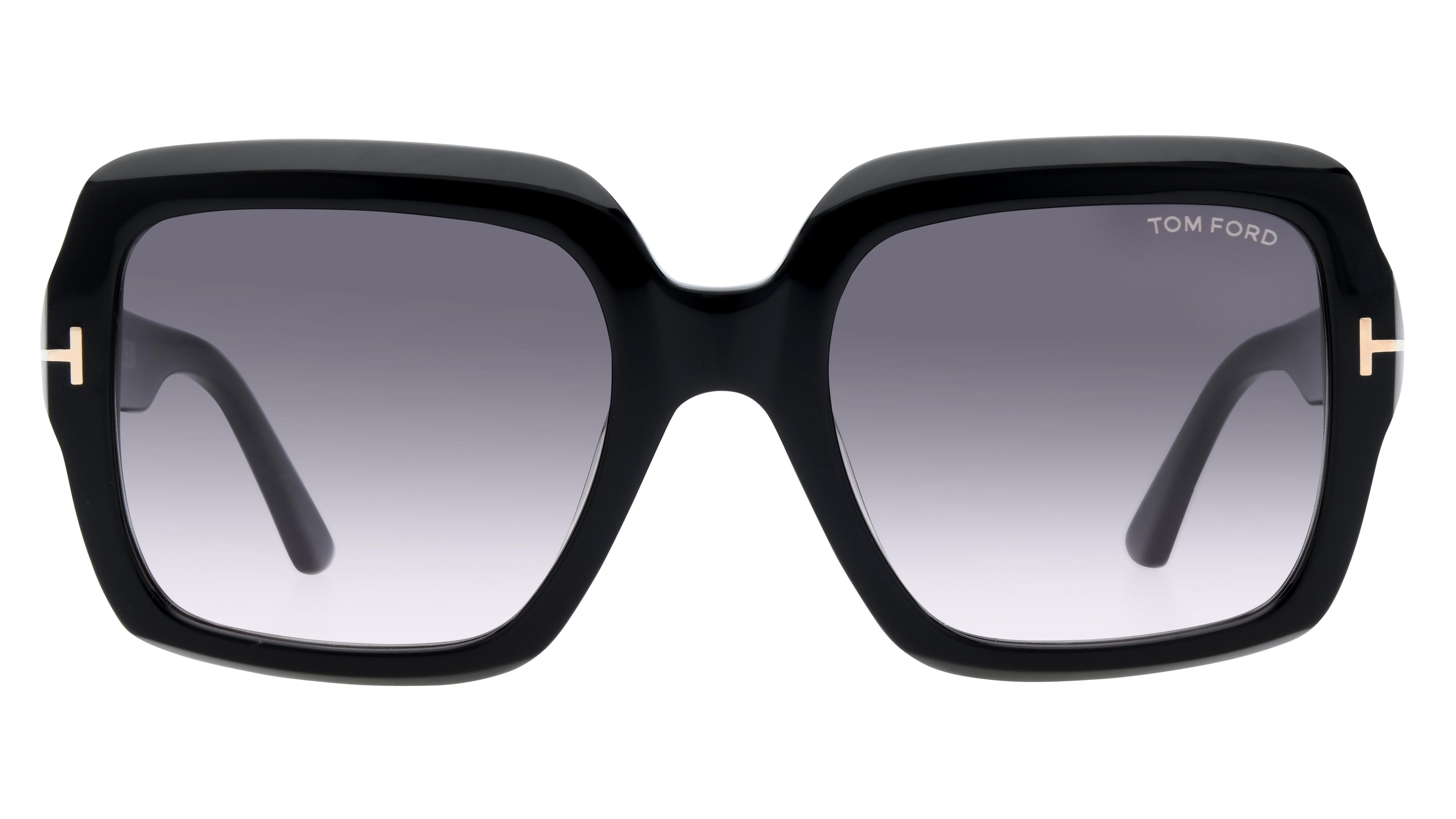 Lunettes de soleil Tom Ford Femme Noir Carré Ft1082 Face