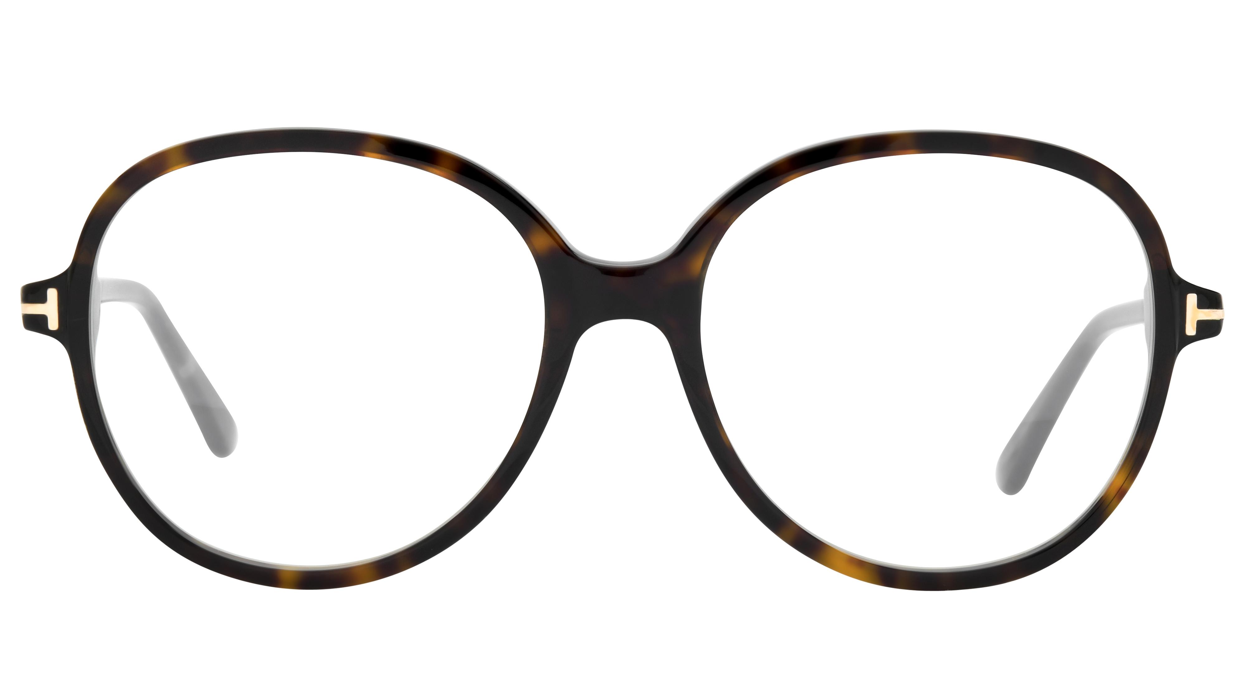 Lunettes de vue Tom Ford Femme Écaille Ronde FT6090-B Face