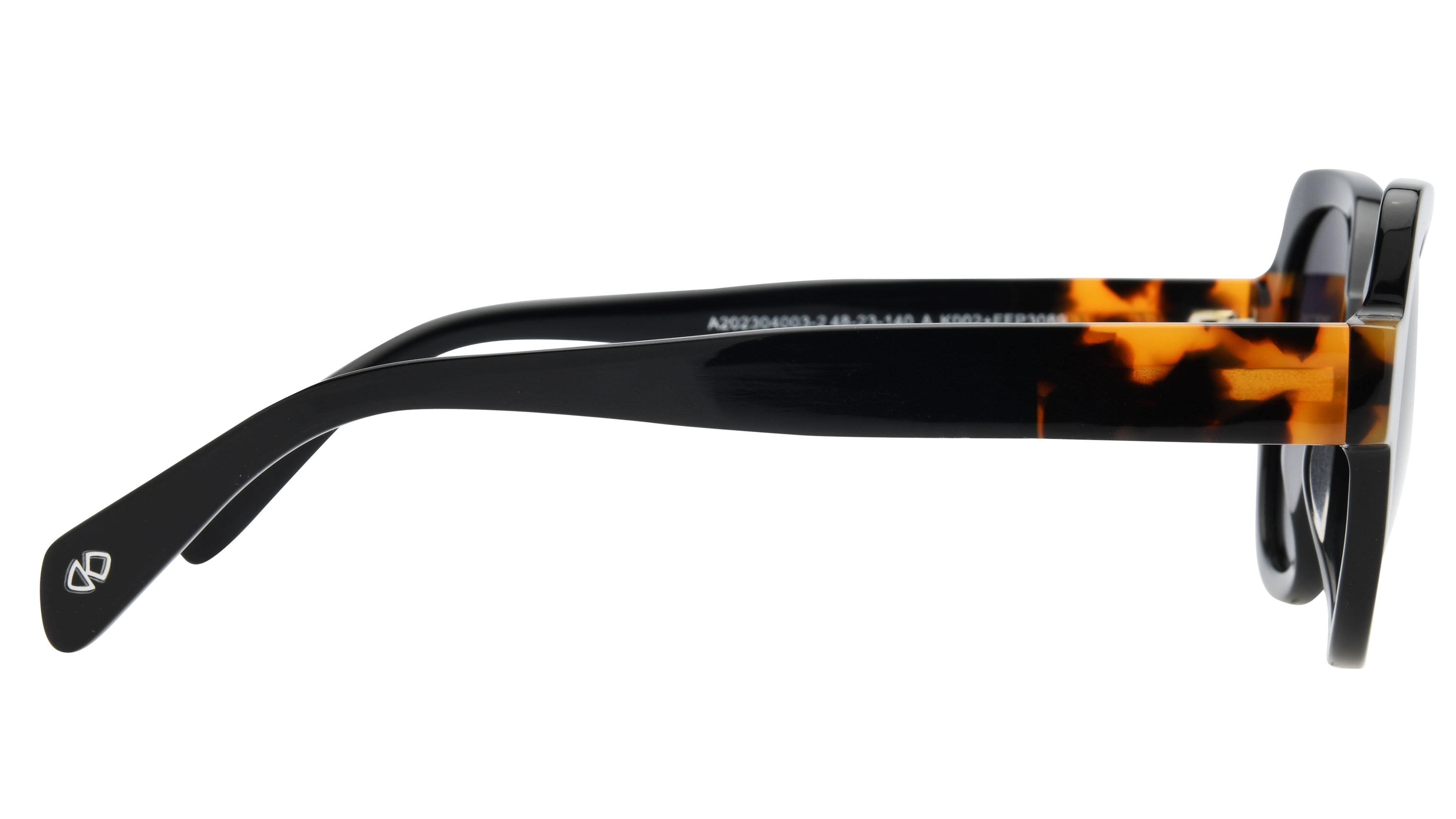 Lunettes de soleil Signature Krys Femme Noir Papillon Skj2418-F Droite