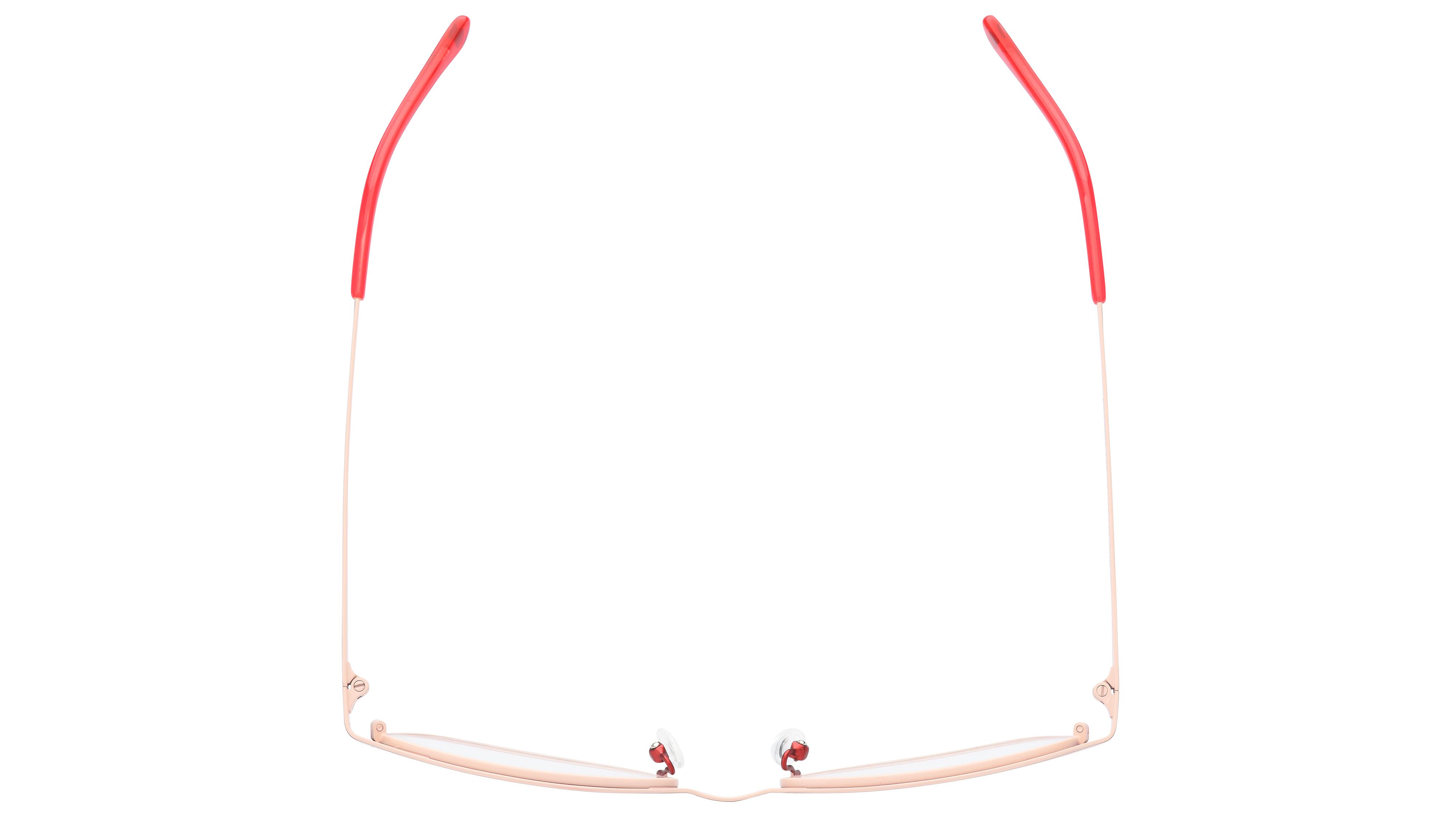 Lunettes de vue Baïa Femme Rouge Rectangle Baa2003 Dessus