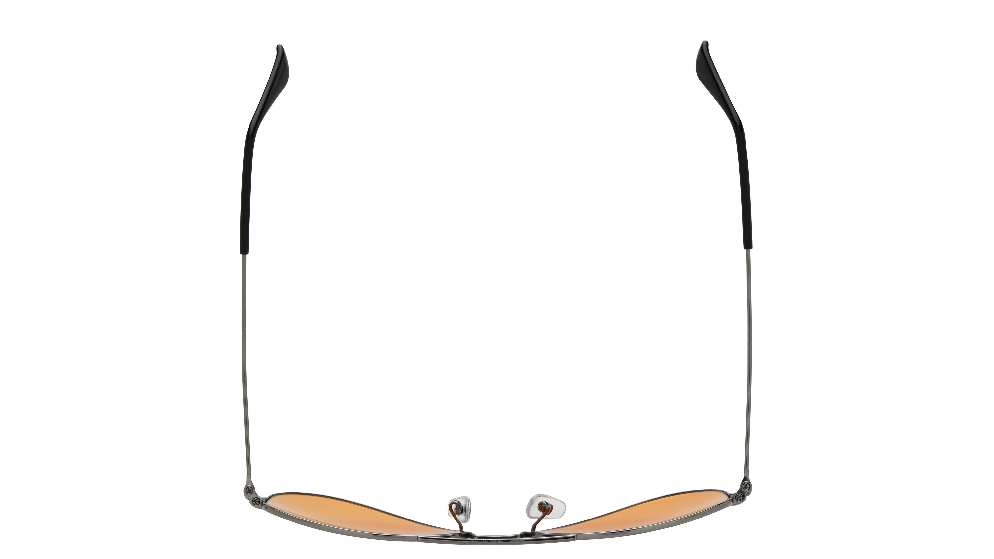 Lunettes de soleil Ray-Ban Mixte Gris Aviateur RB3025 Dessus