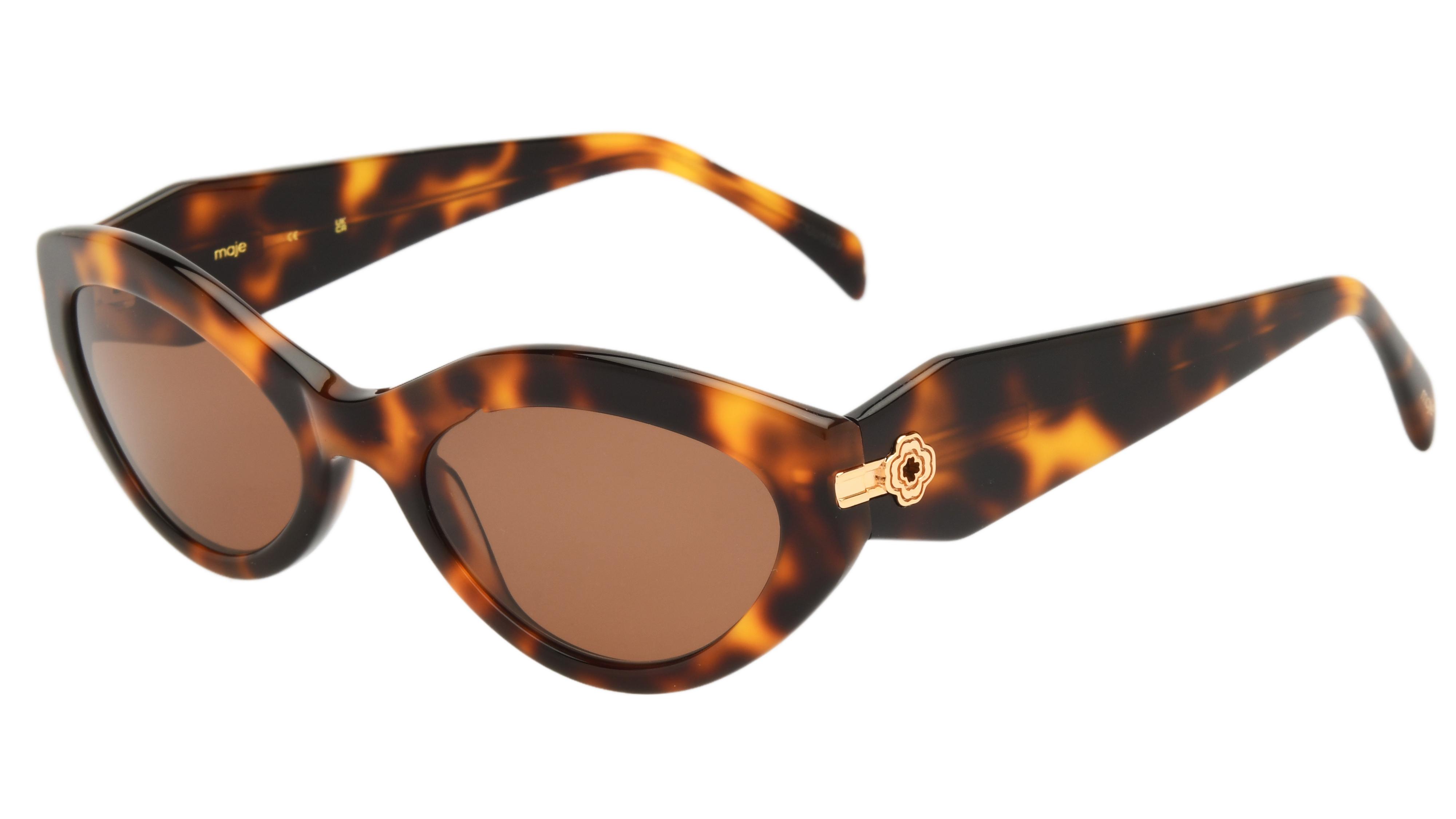 Lunettes de soleil Maje Femme Écaille Rectangle Mj5050 Trois-Quart