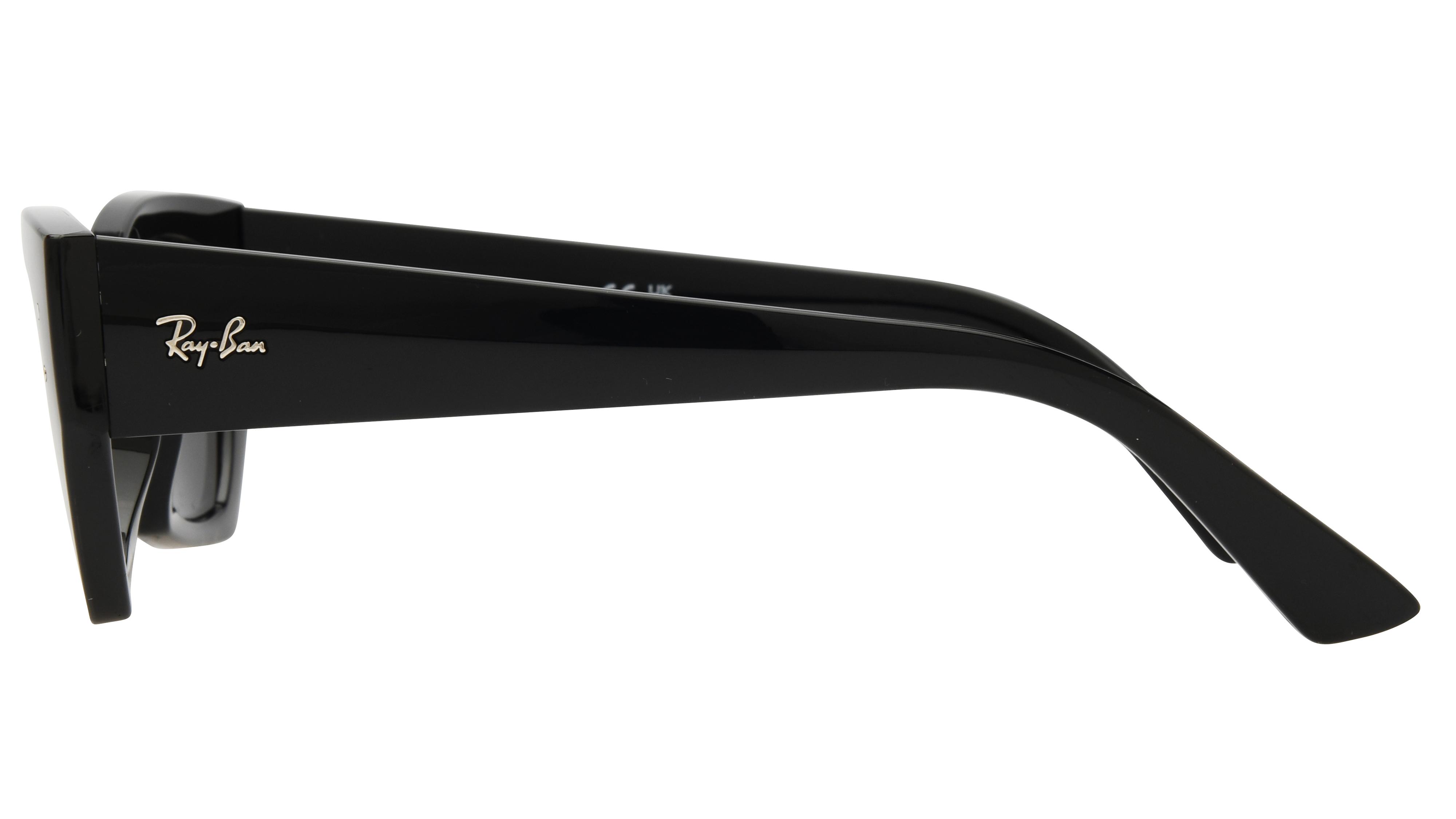 Lunettes de soleil Ray-Ban Mixte Noir Rectangle Rb4430 Gauche