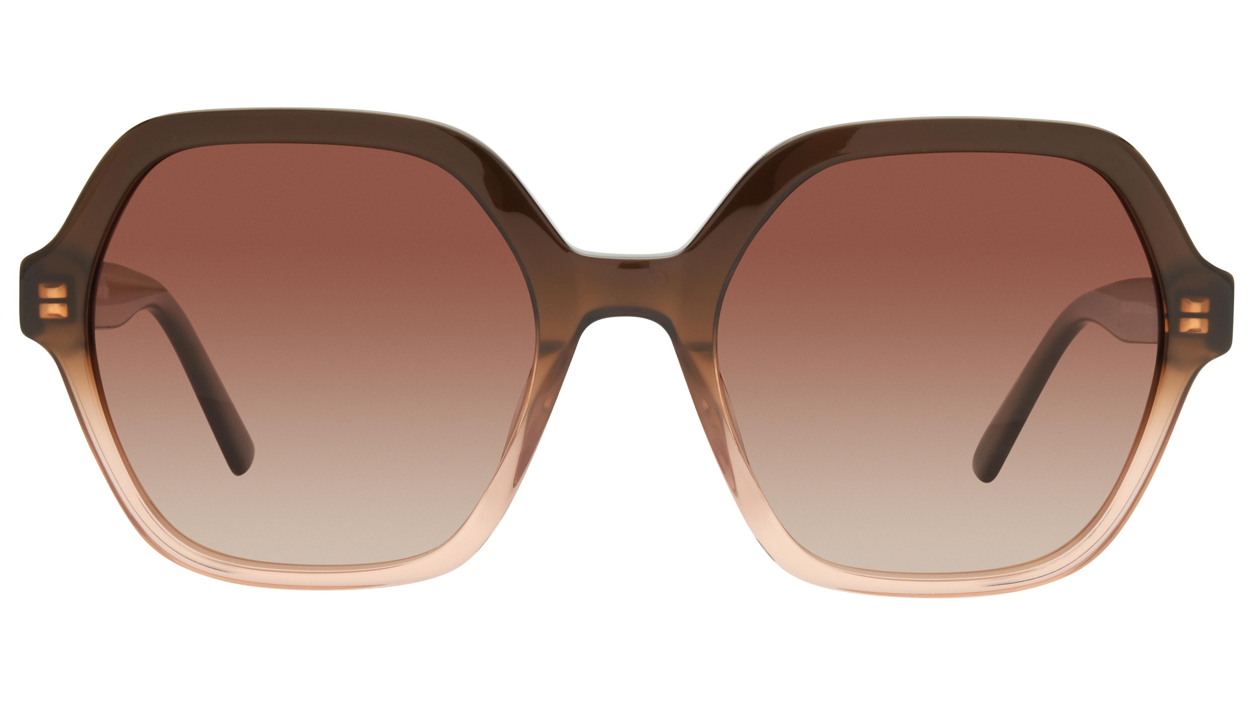 Lunettes de soleil Signature Krys Femme Marron Tonneau skj2616-d Face
