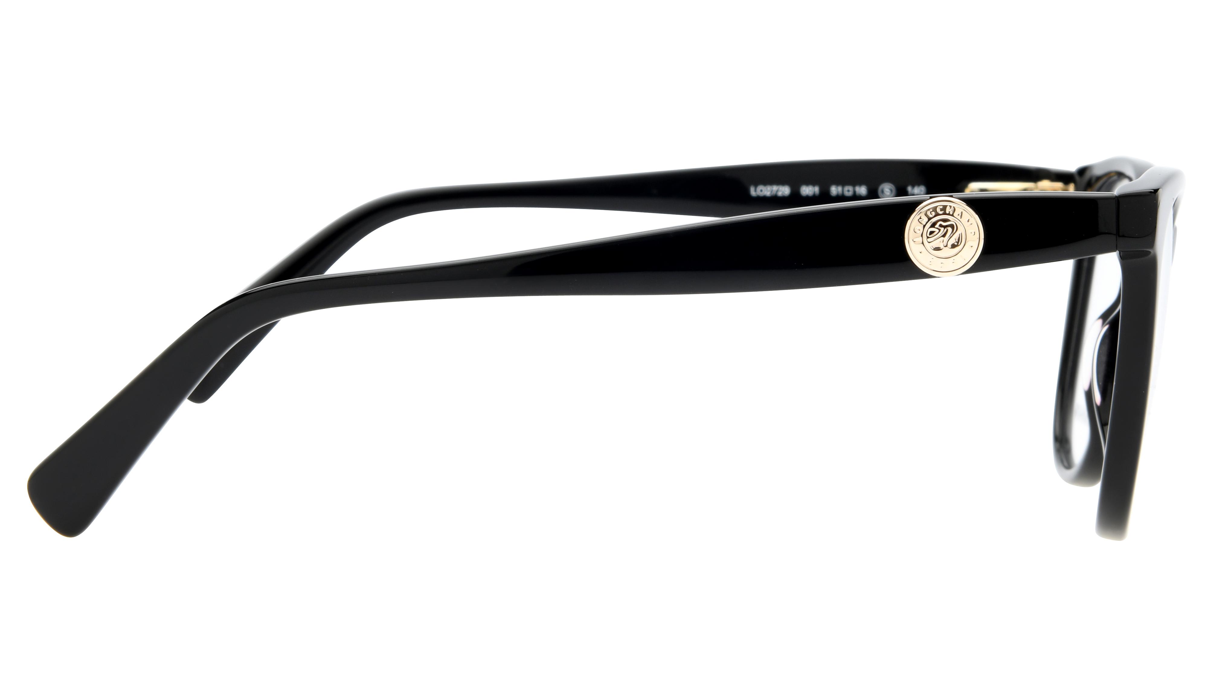 Lunettes de vue Longchamp Femme Noir Carré Lo2729 Droite