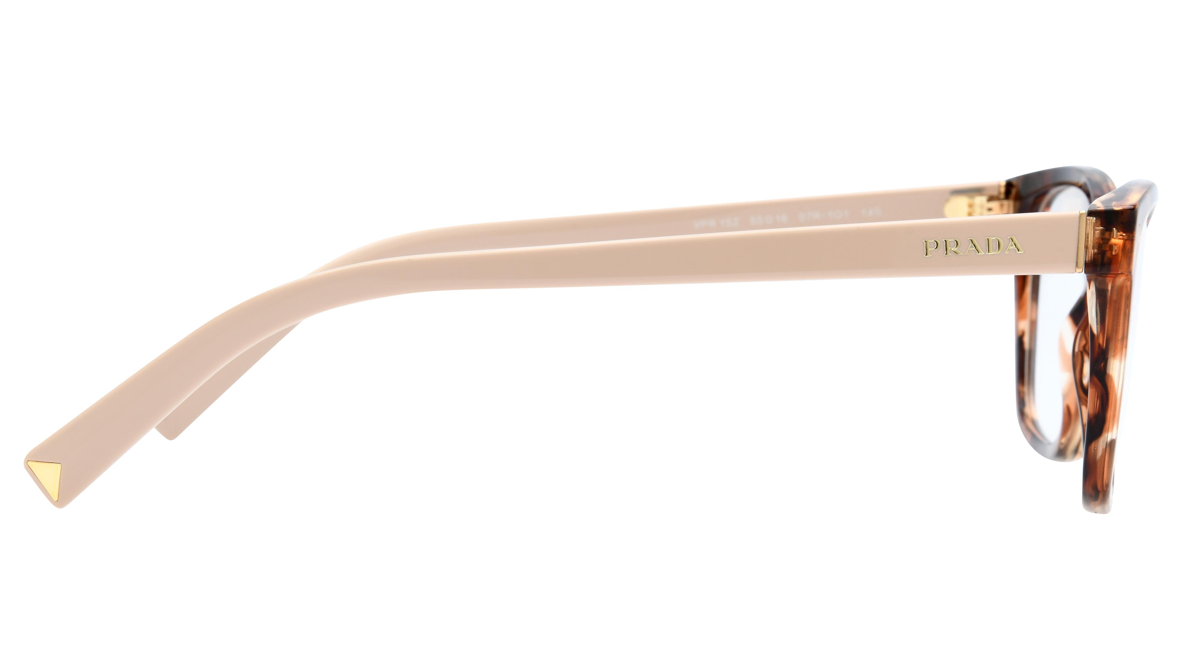 Lunettes de vue Prada Pr15Zv 07R1O1 Ecaille Fonce Carre Krys