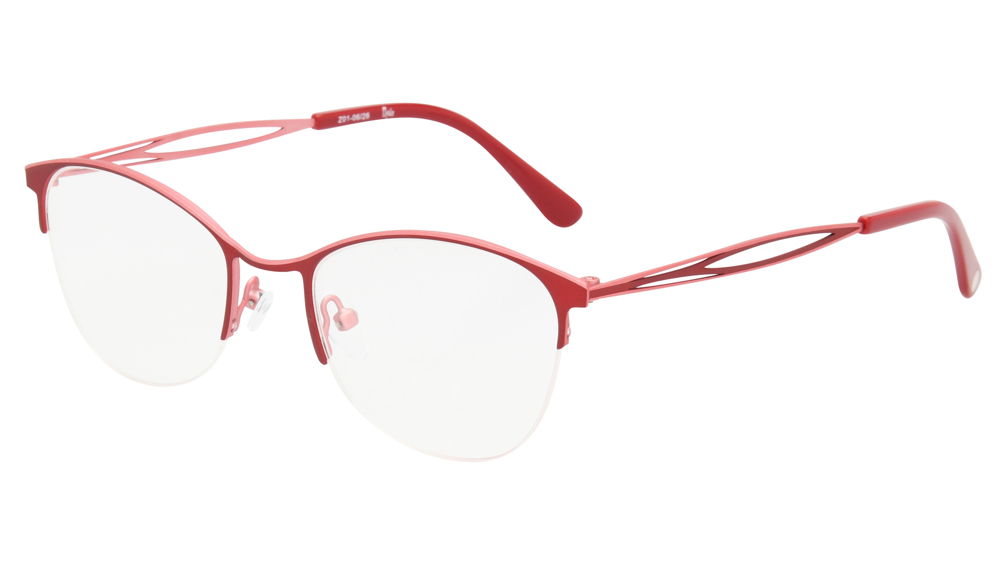 Lunettes de vue Baïa Femme Rouge Papillon Baa2607 Trois-Quart