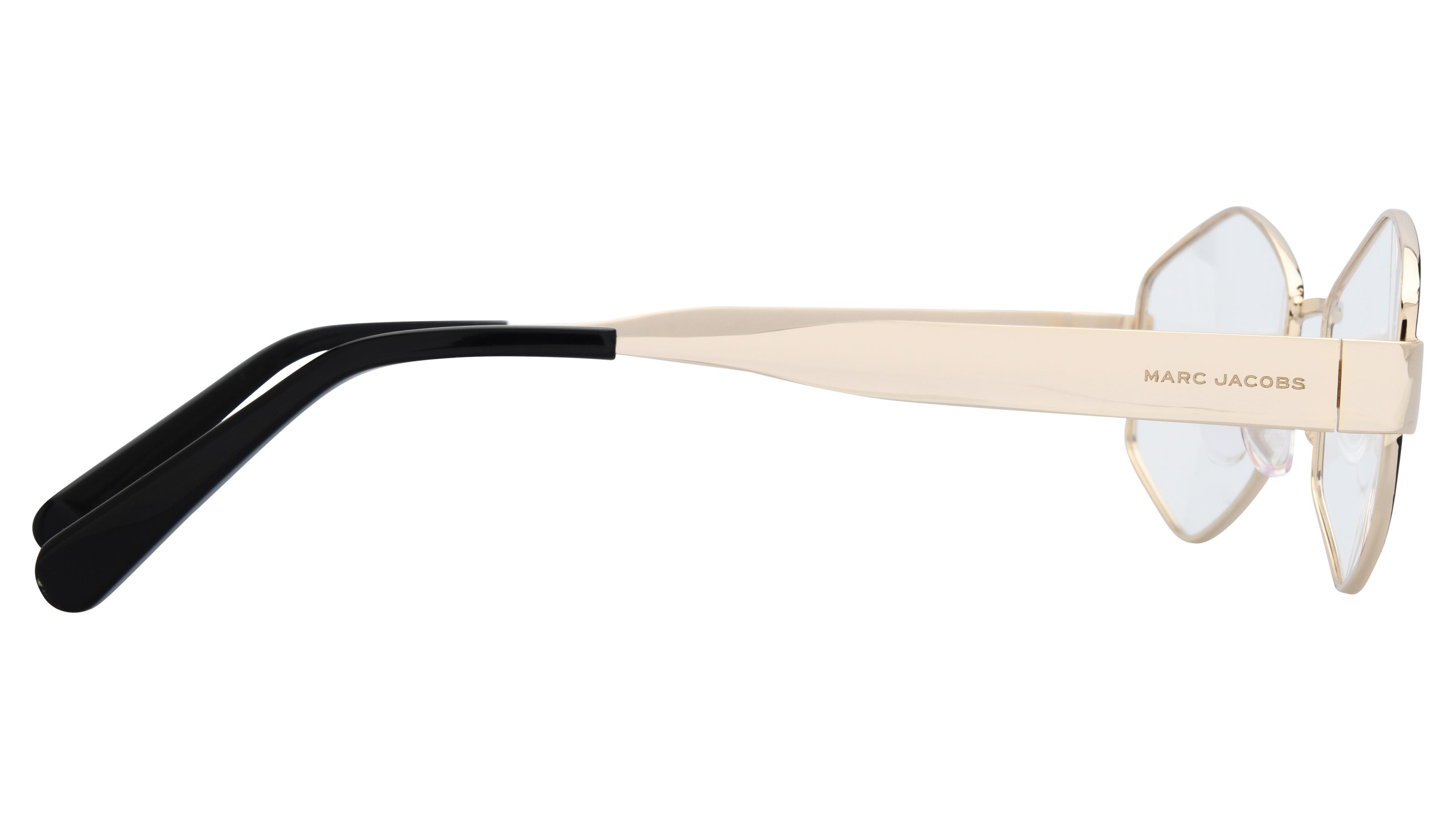 Lunettes de vue Marc Jacobs Femme Or Arrondie Marc Droite