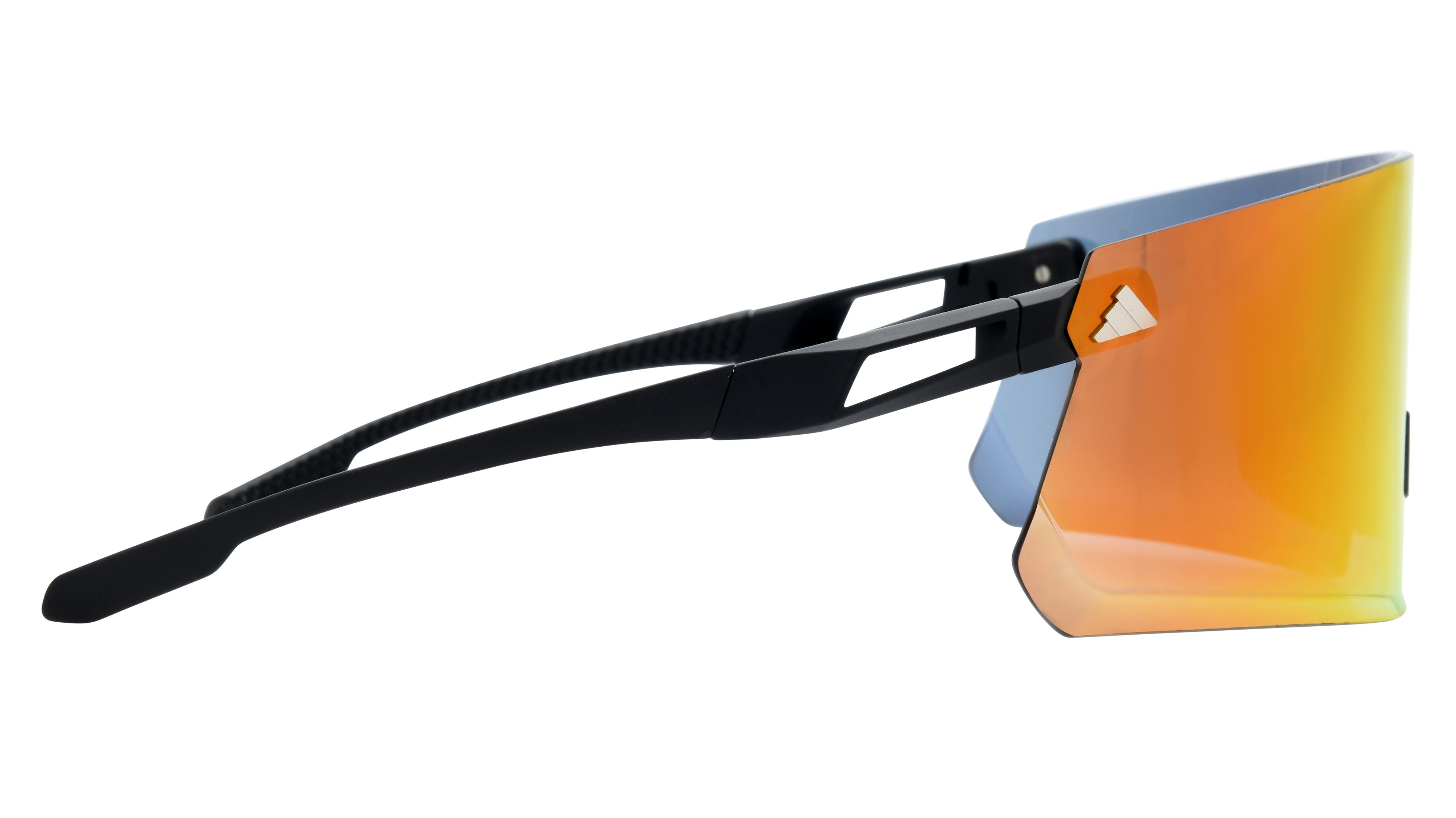 Lunettes de soleil Adidas Mixte Noir Rectangle SP0090 Droite
