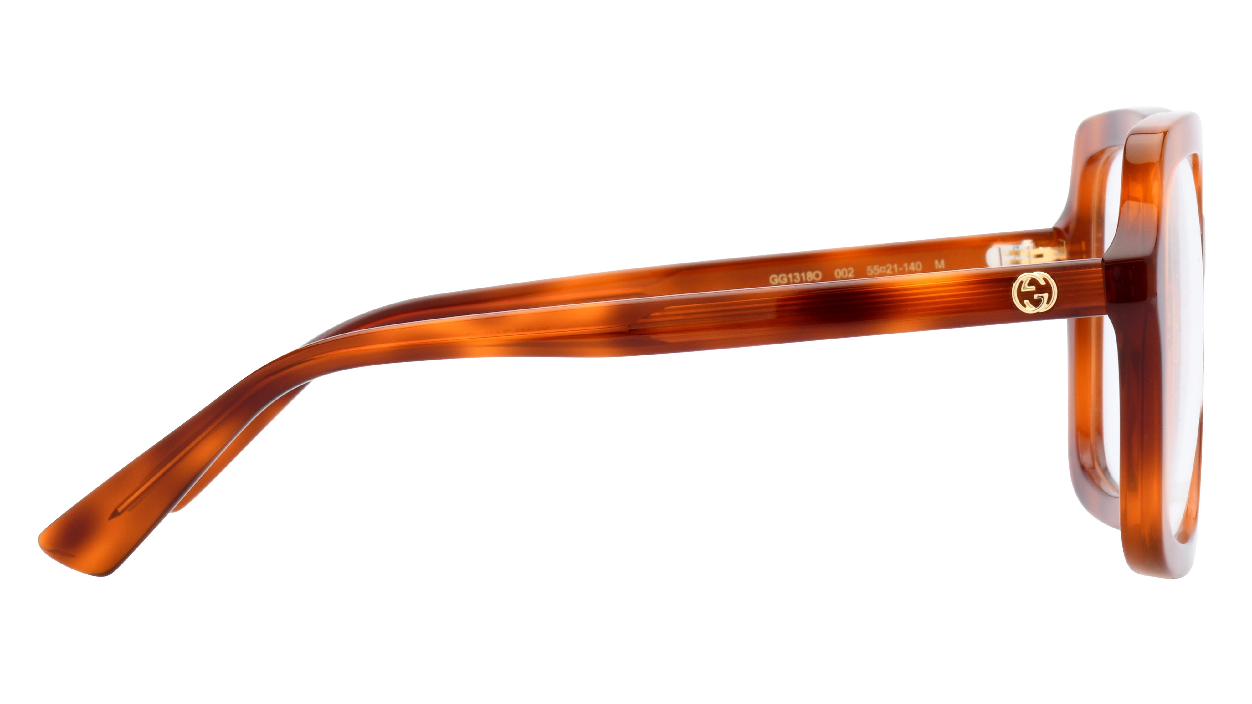 Lunettes de vue Gucci Femme Écaille Carré Gg1318O Droite