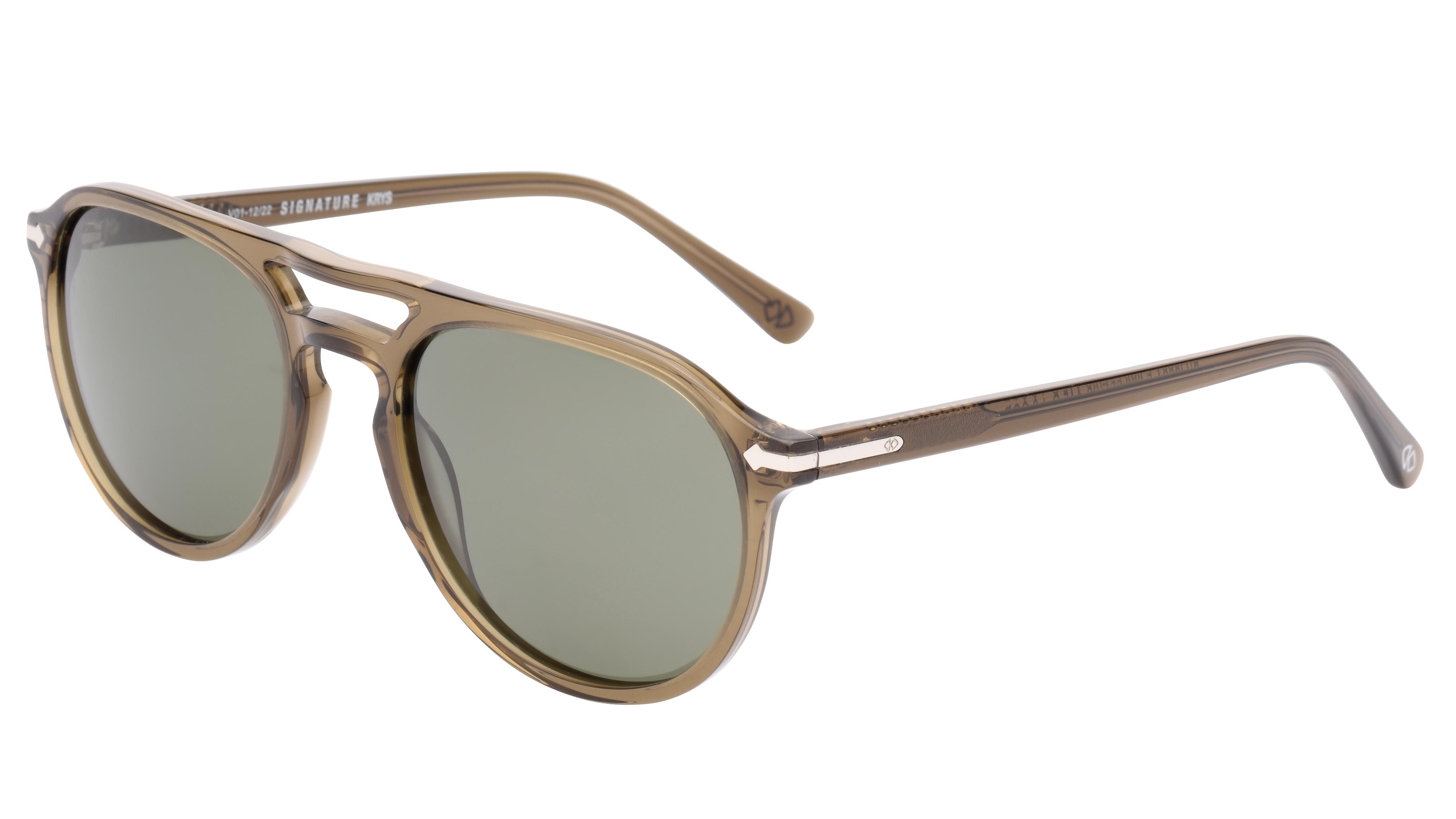 Lunettes de soleil Signature Krys Homme Transparent Aviateur Skj2234-F Trois-Quart