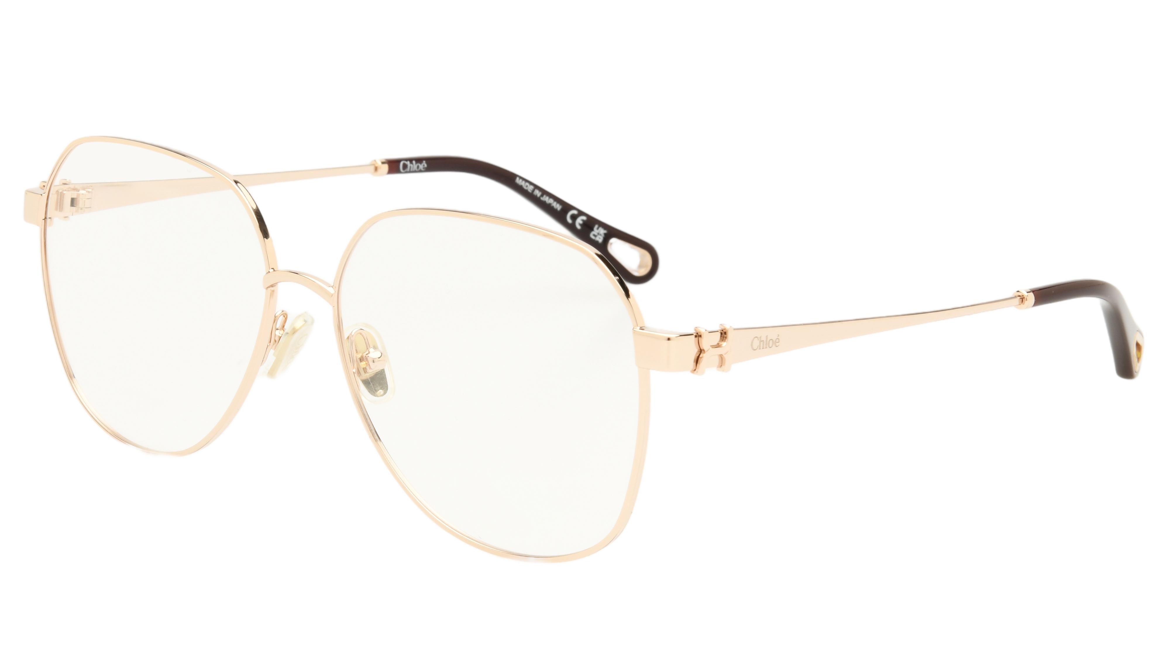 Lunettes de vue Chloé Femme Or Pantos ch0307o Trois-Quart