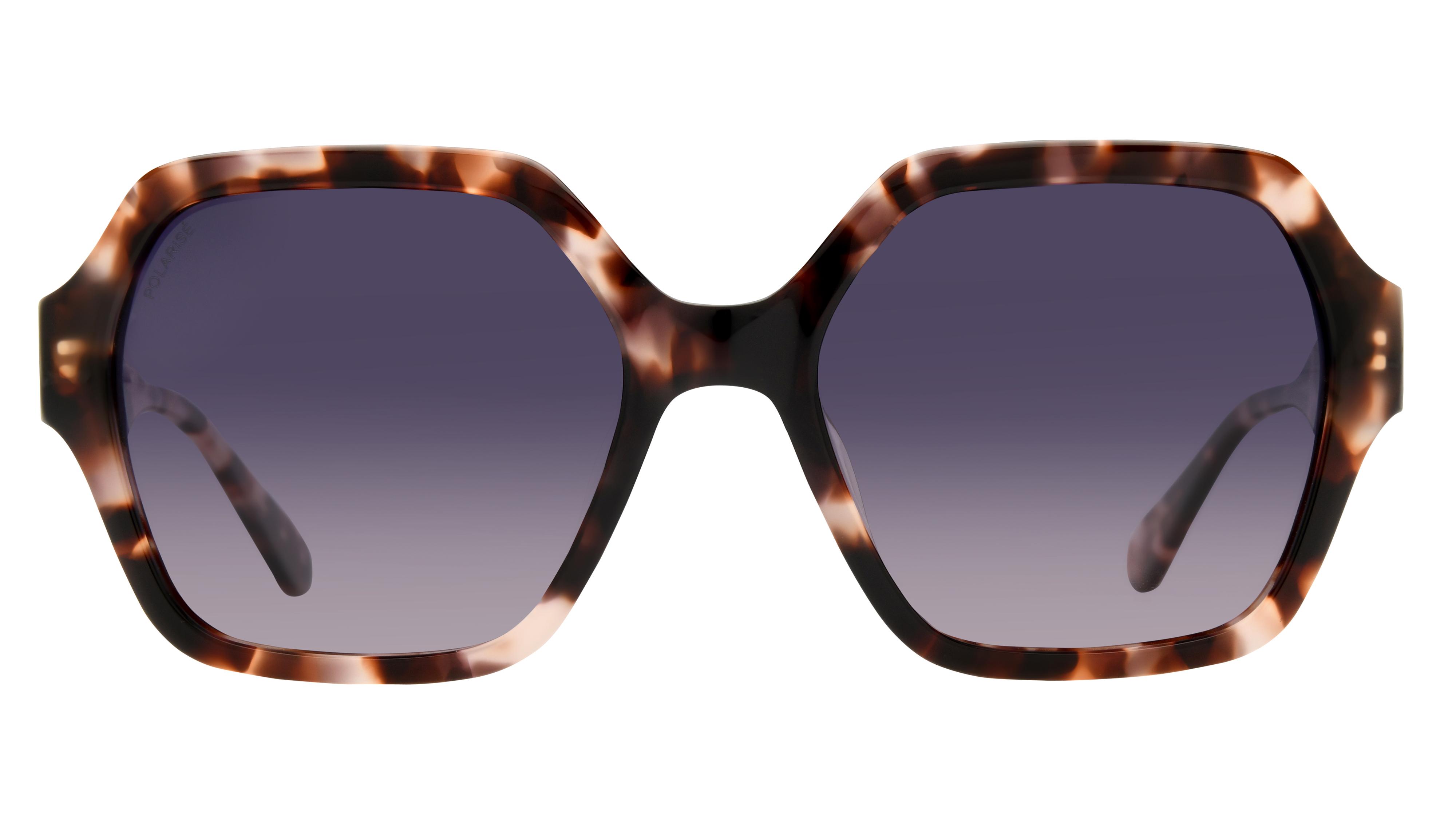 Lunettes de soleil Signature Krys Femme Écaille Carré Skj2528-D Face