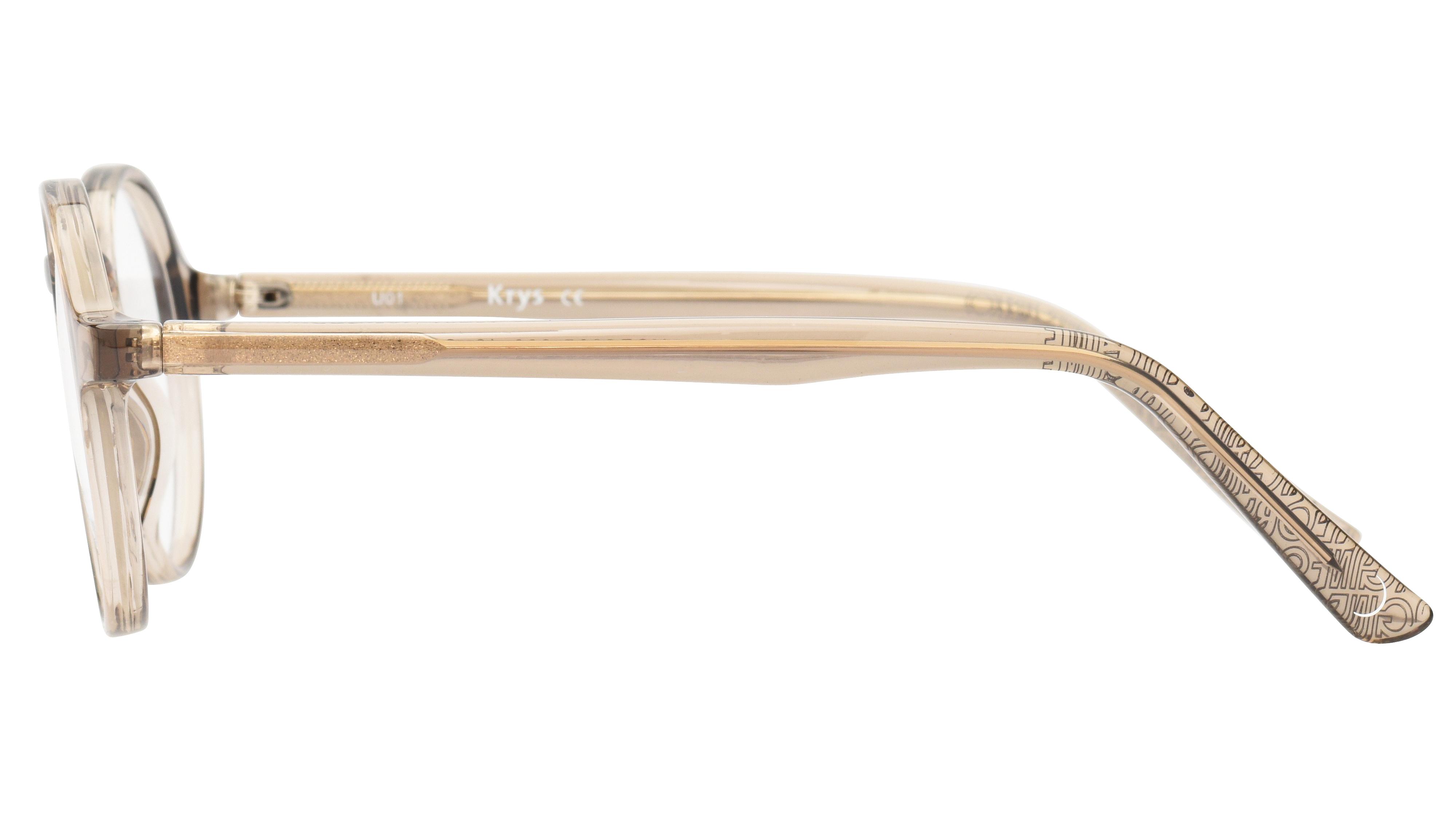 Lunettes de vue Signature Krys Mixte Marron Ronde Kor2205 Gauche