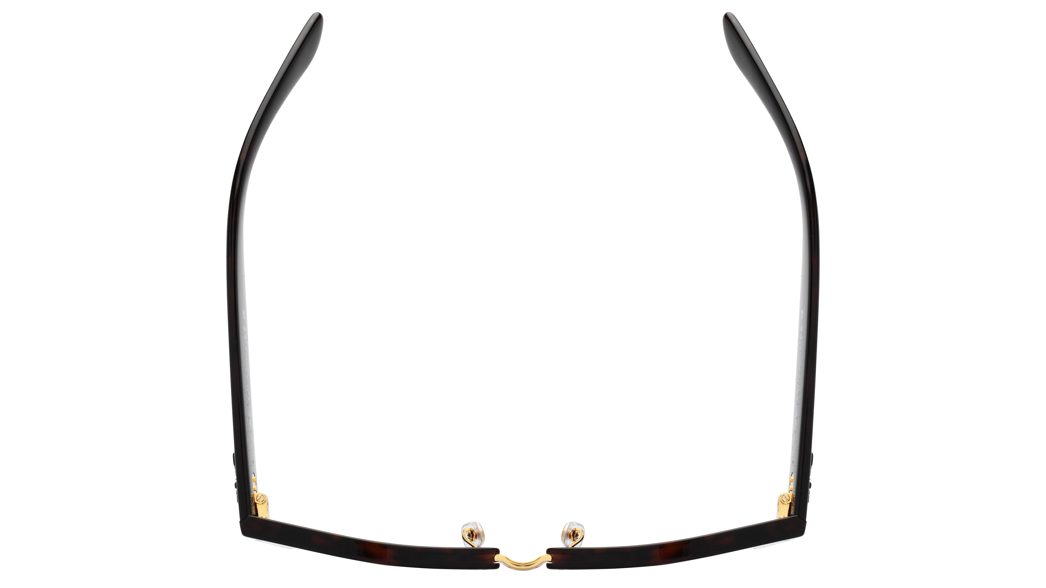 Lunettes de soleil Ray-Ban Mixte Écaille Carré RB0316S Dessus