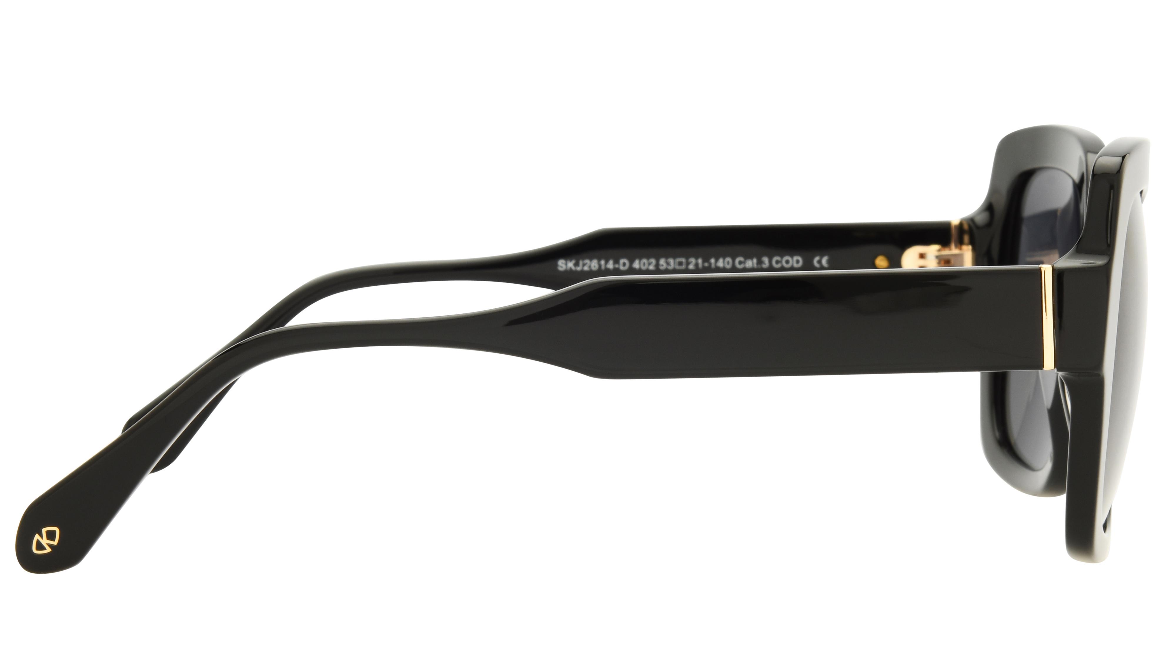 Lunettes de soleil Signature Krys Femme Noir Carré skj2614-d Droite