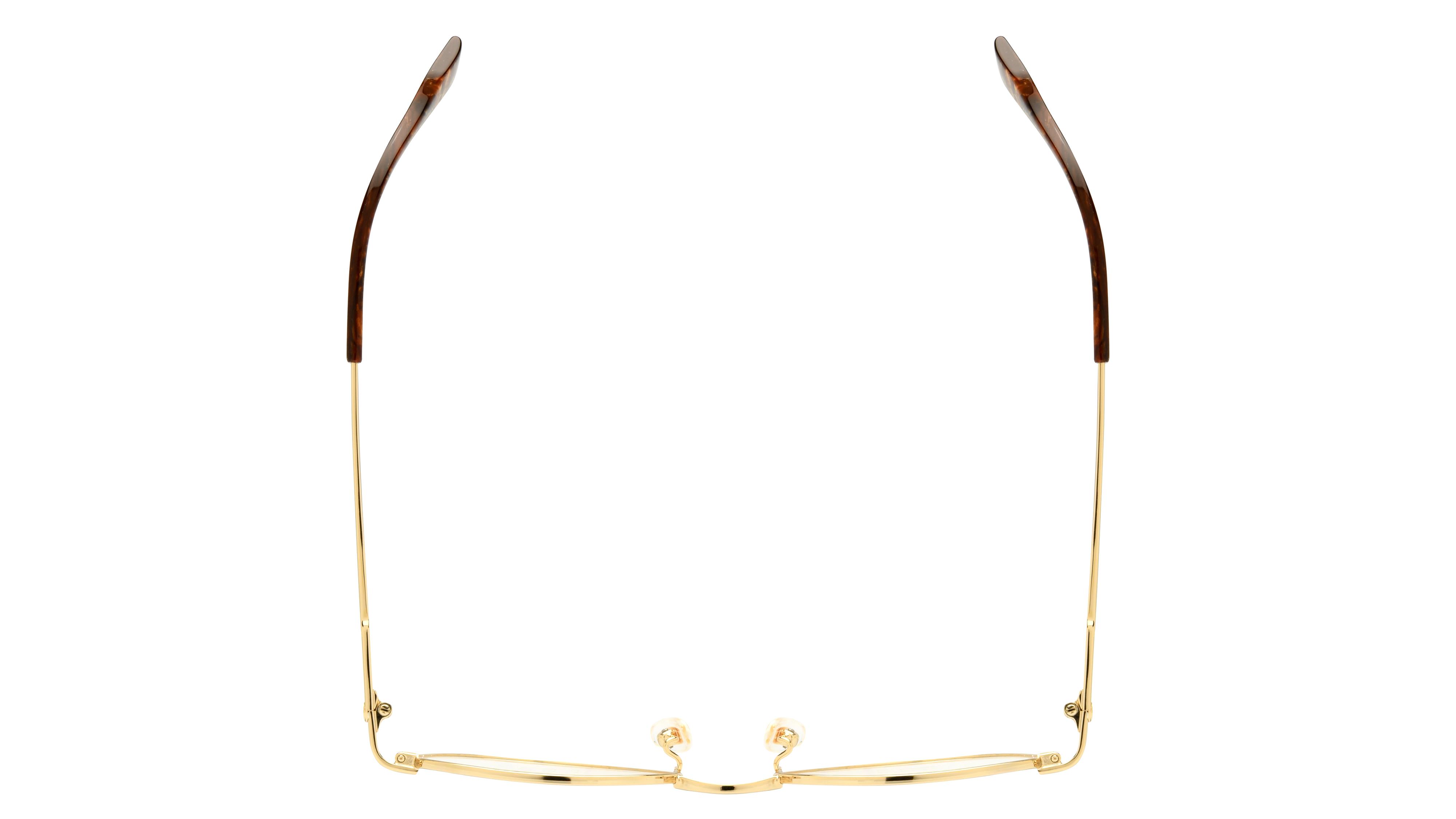 Lunettes de vue Gucci Homme Or Ronde Gg1747Oa Dessus